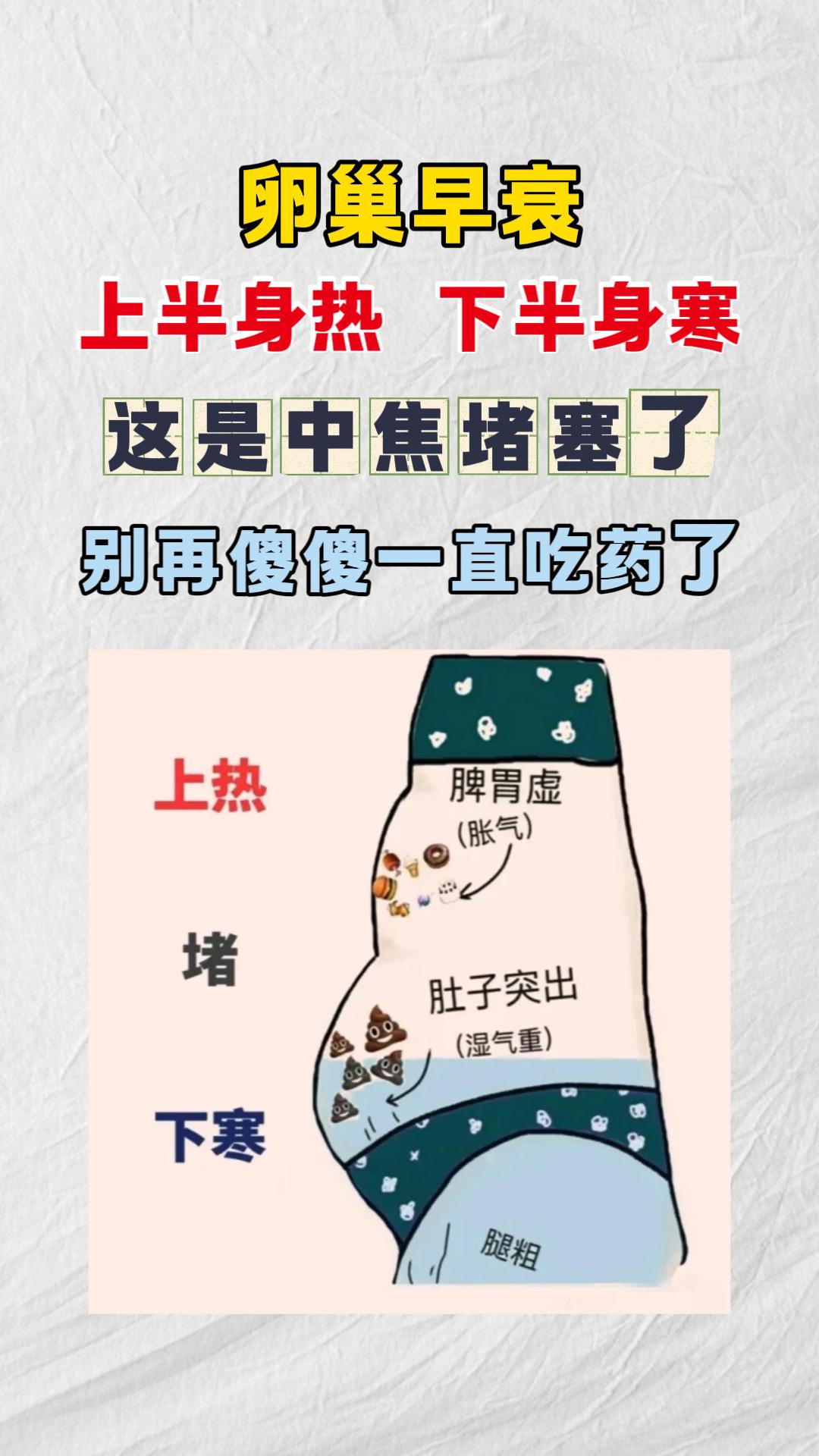 很多早衰女性都有这个困扰：上半身燥热盗汗、口干心烦，下半身却畏寒怕冷...