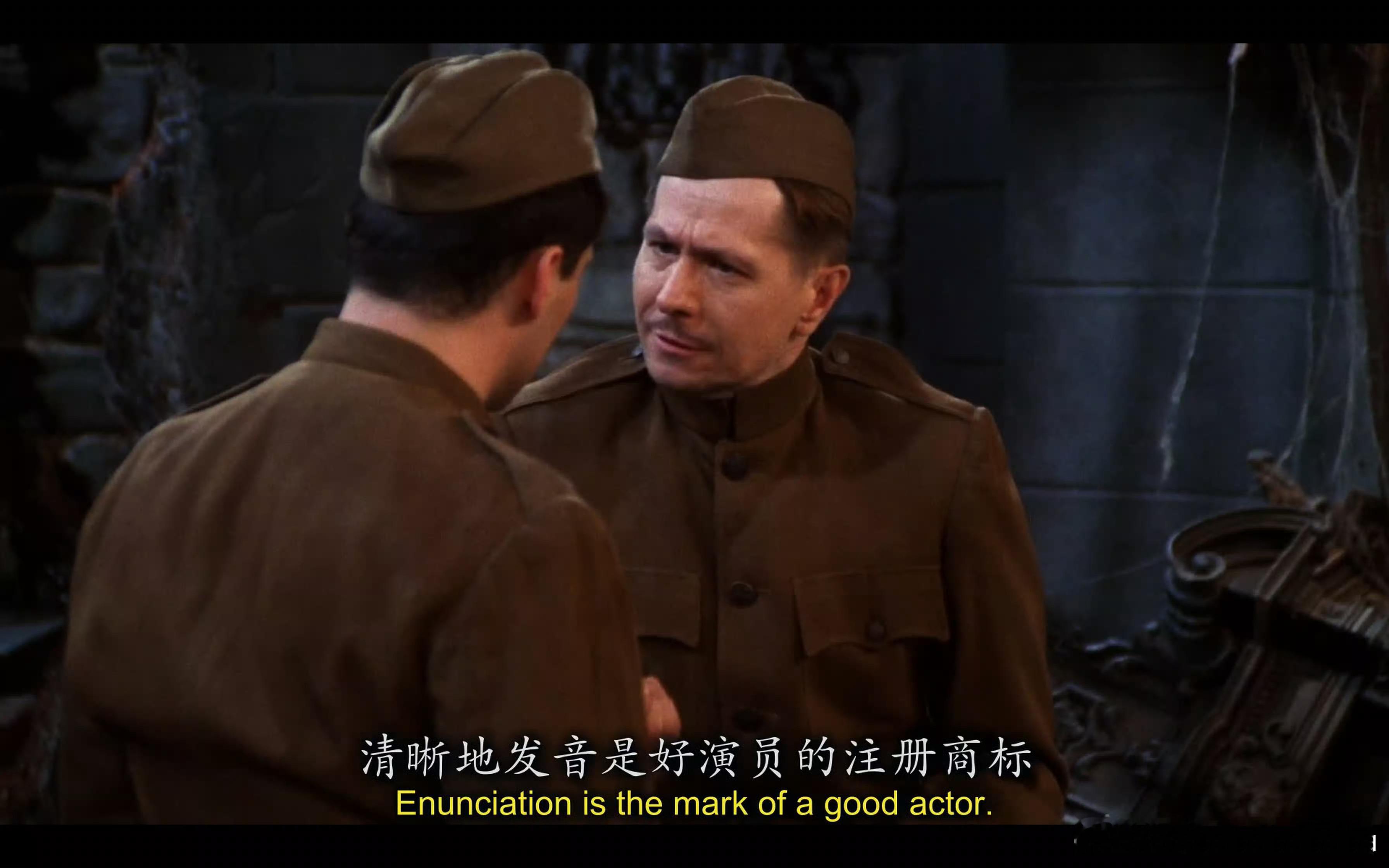 “清晰的发音是好演员的注册商标！”此处好想艾特老e啊