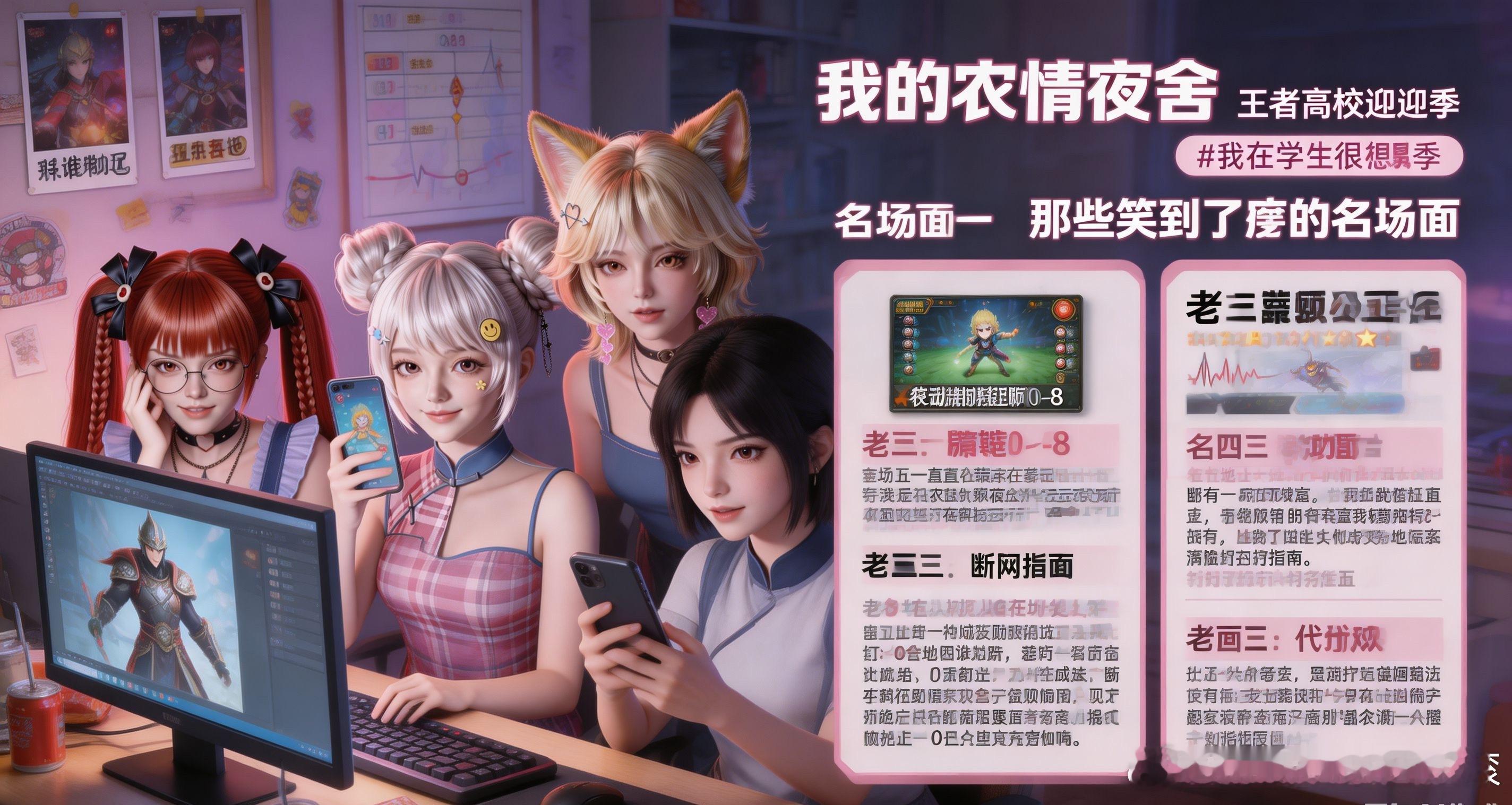王者荣耀我的农情宿舍王者高校迎新季我在学校很想农宿舍里那些笑到肚子疼的名场面名场