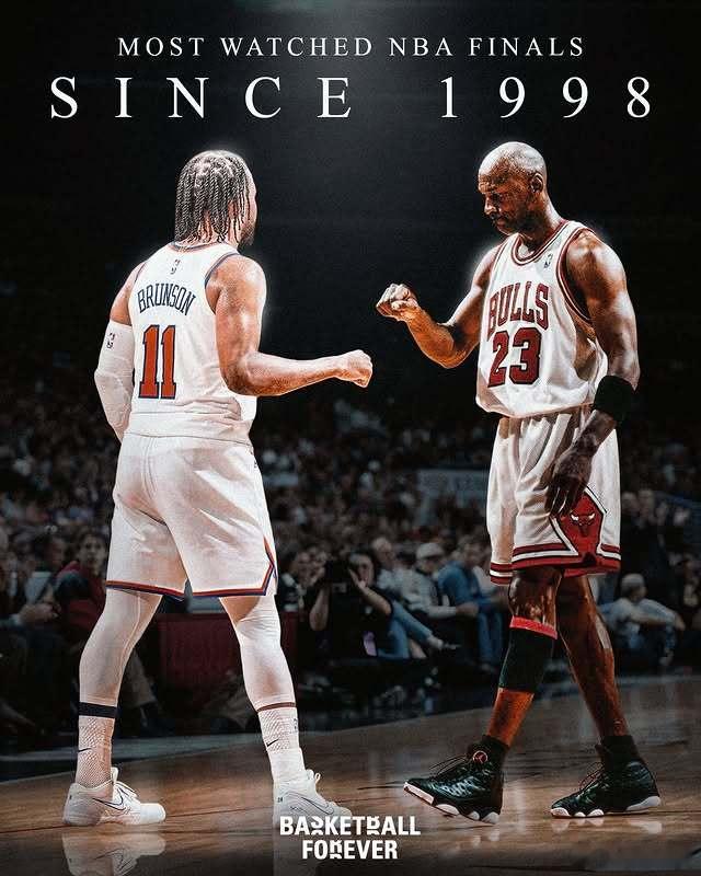 马刺对阵尼克斯的系列赛，创下了自1998年以来NBA总决赛的最高收视纪录🍿 