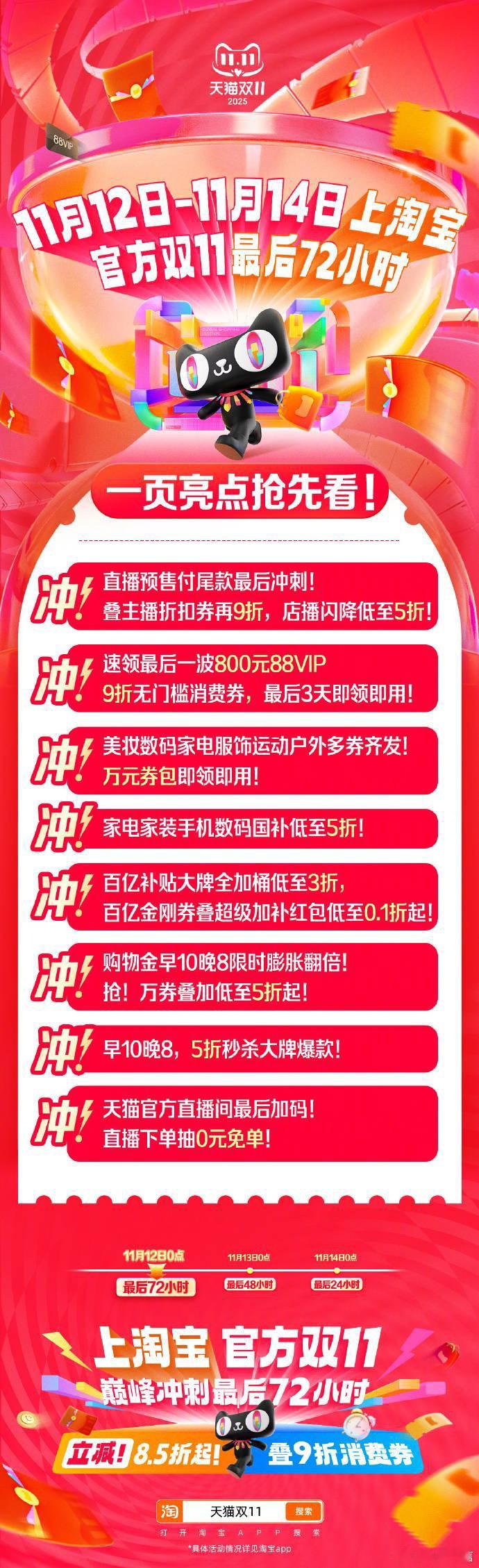 宝妈们速来！带娃没空薅羊毛？没关系，淘宝双 11 补贴还剩两天，最后 48 小时
