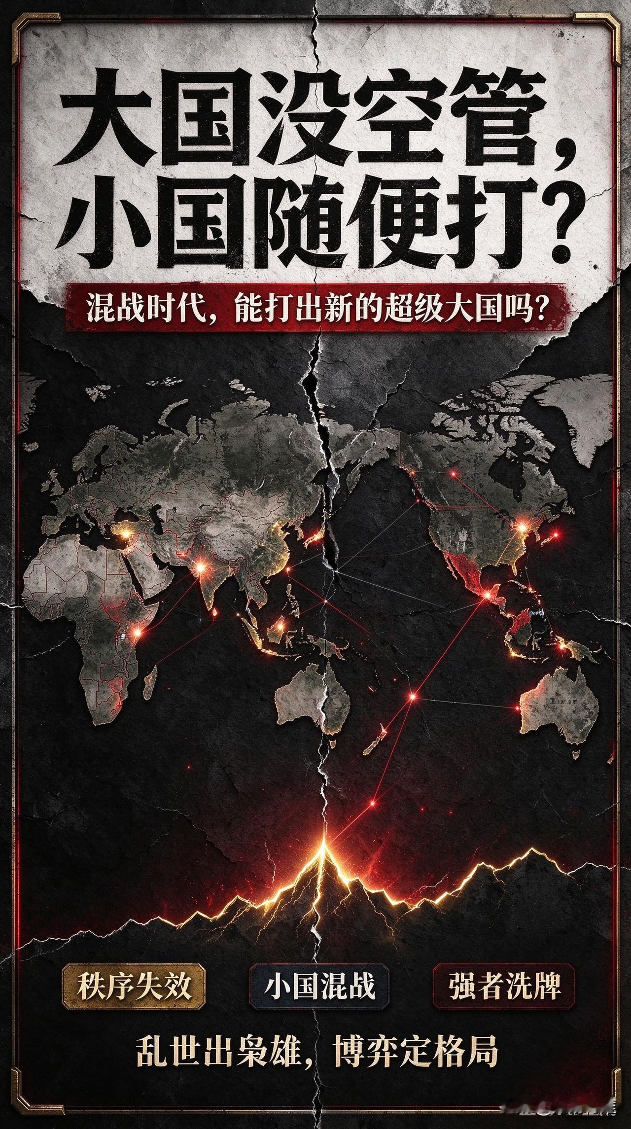 大国没空管、小国随便打！当下混战时代，真能打出新的超级大国？

现在的世界，已经