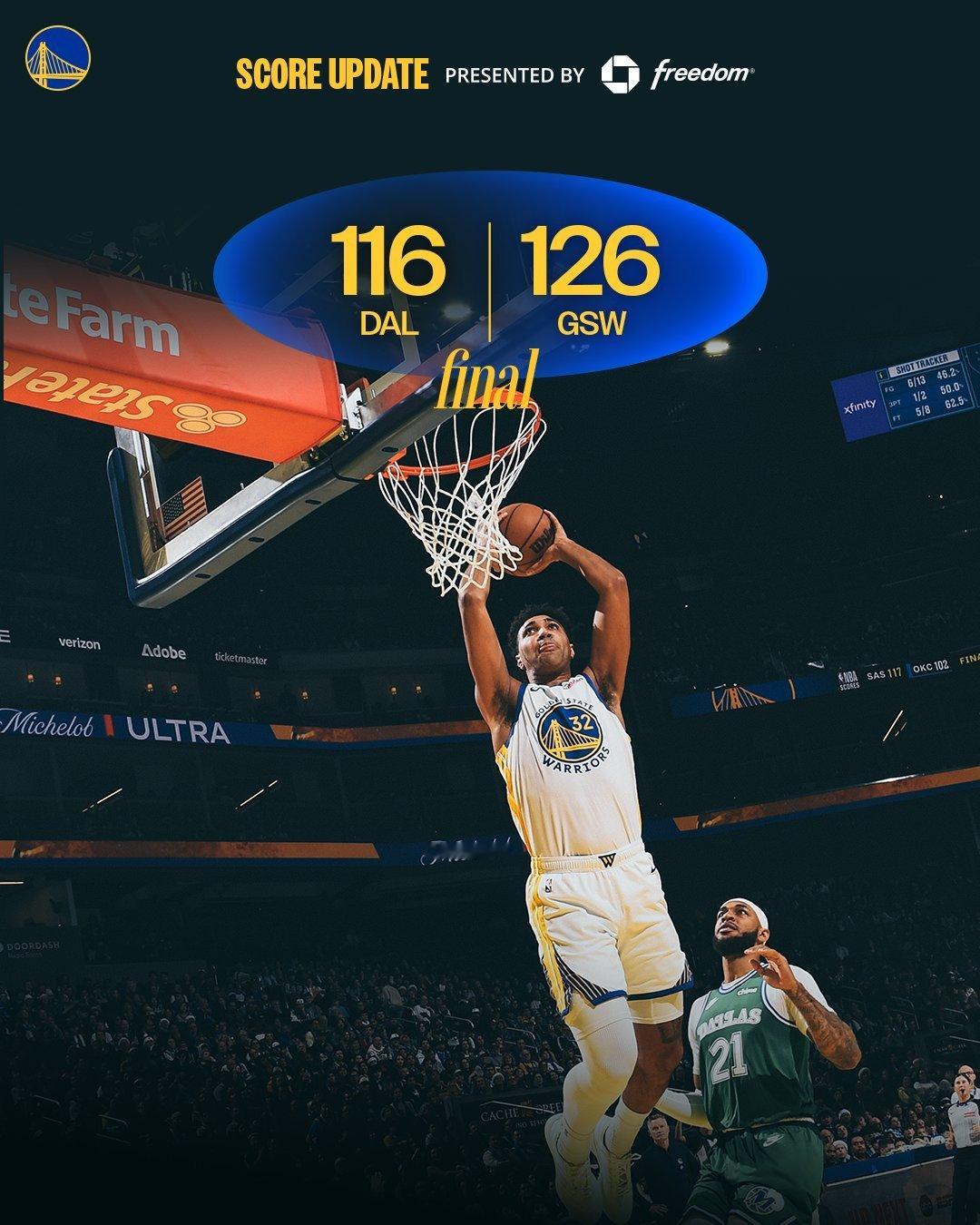 圣诞大战以勇士的胜利完美收尾✌️比赛其实有点难看，但在最关键的时候没有给球迷们喂