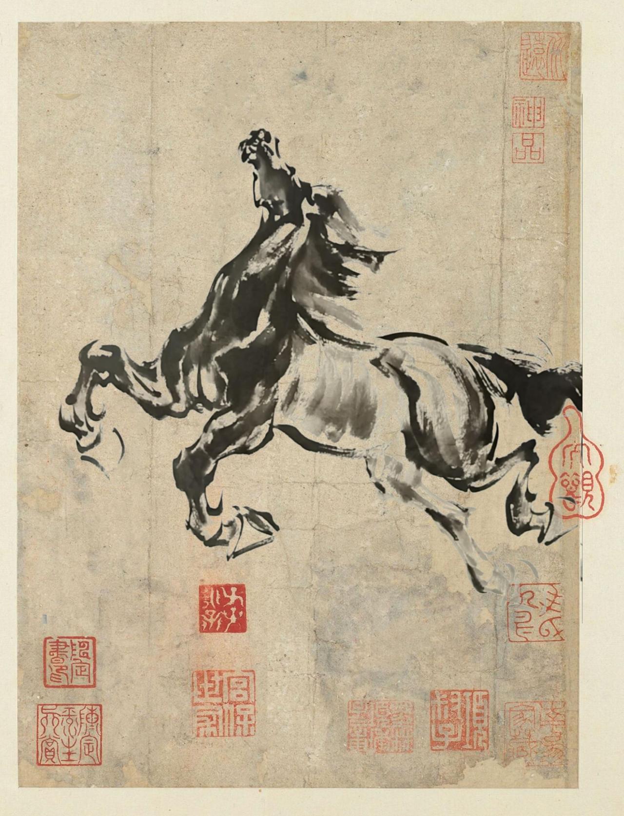 谁说国画不热门 国画也可以很简单 国画奔马