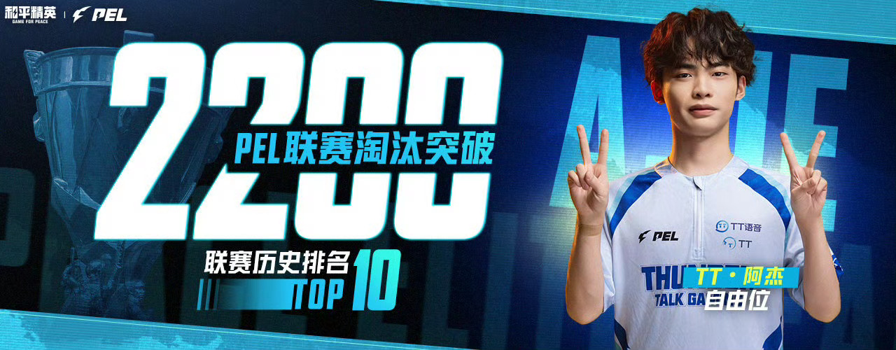 阿杰联赛2200淘汰TT13淘汰开门红恭喜的联赛个人总淘汰数突破2200！ 