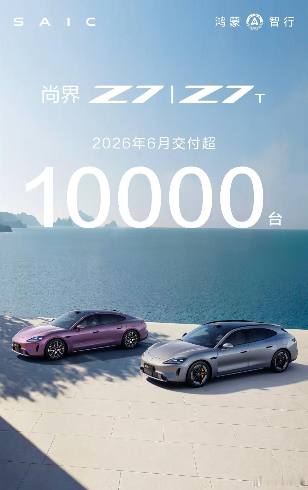 鸿蒙智行 6 月份累计交付超过 5 万台！其中也有我的一台小粉 尚界z7