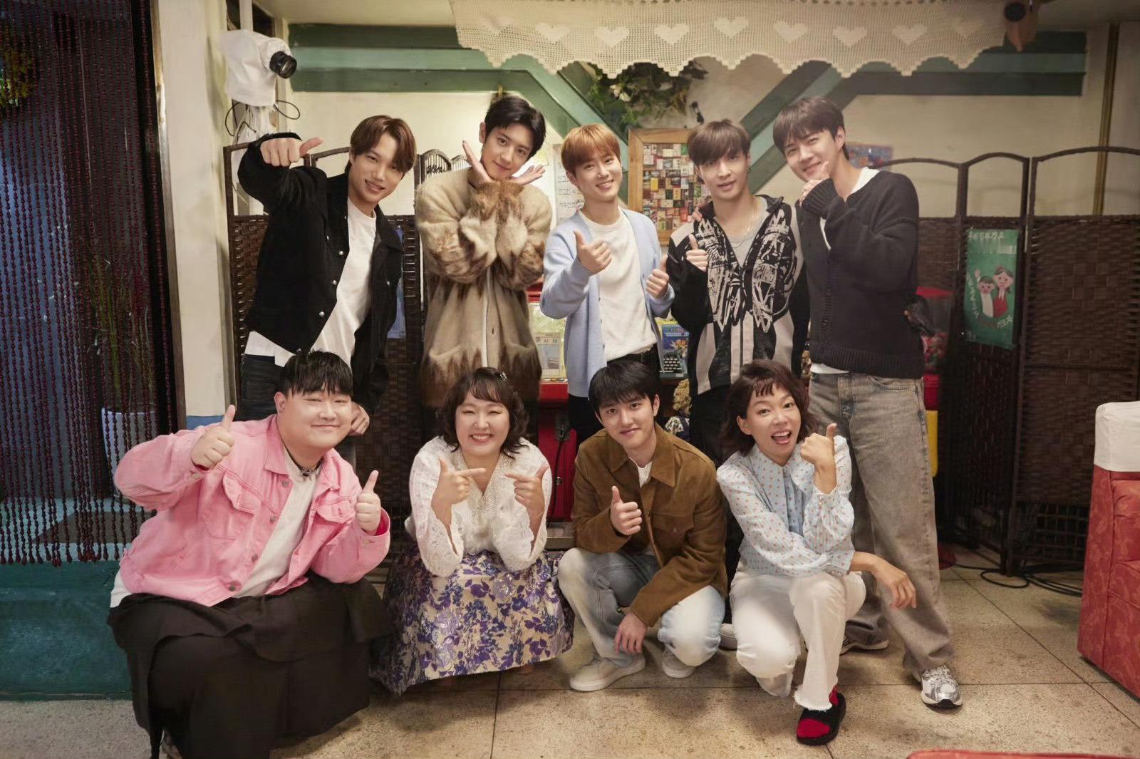 exo六人合体综艺EXO成员金俊勉、朴灿烈、都暻秀、金钟仁、吴世勋、张艺兴六人合