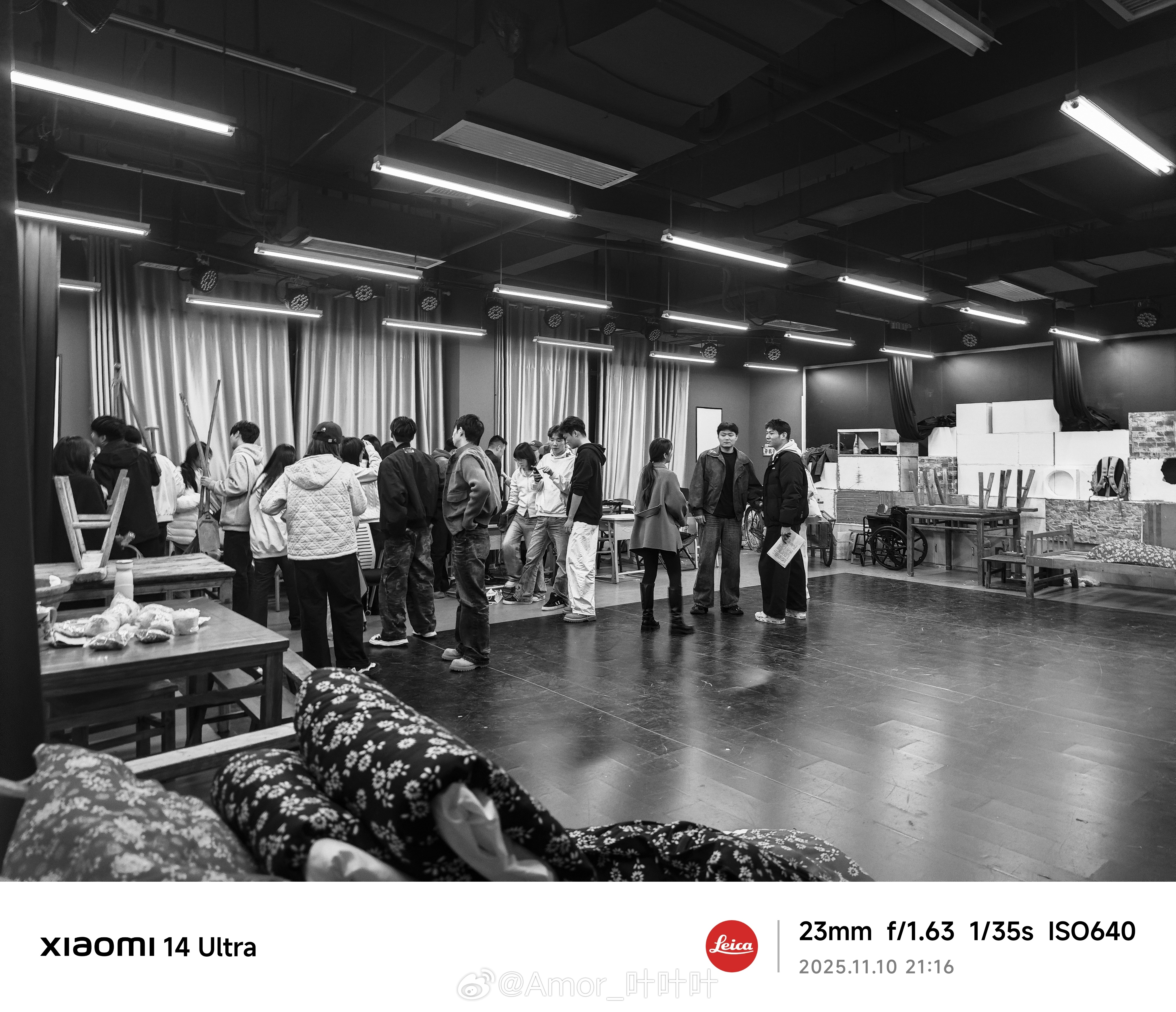 又结束了这一整天的排练……[淡淡的]毕业大戏倒计时7天。  ​​​