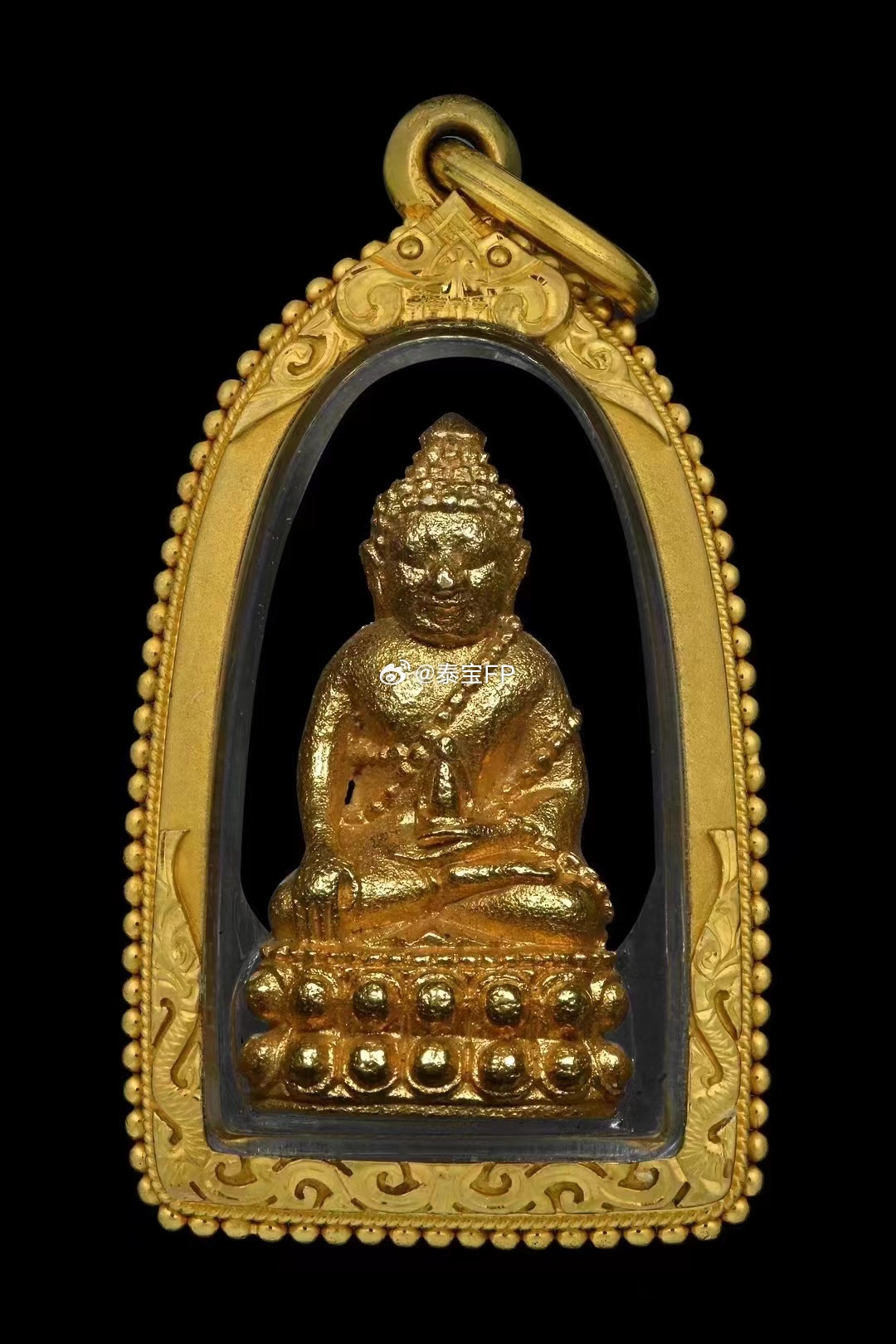 纯金 瓦素泰 2542 年药师佛泰国能量佛牌