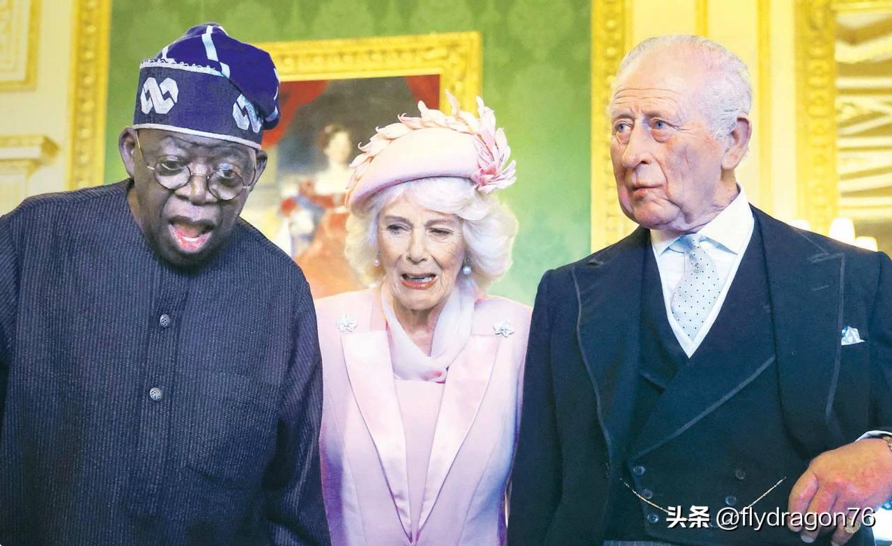 🇳🇬这就是尼日利亚总统昨日的神情

当时，那对英国王室夫妇向他展示了那些被英