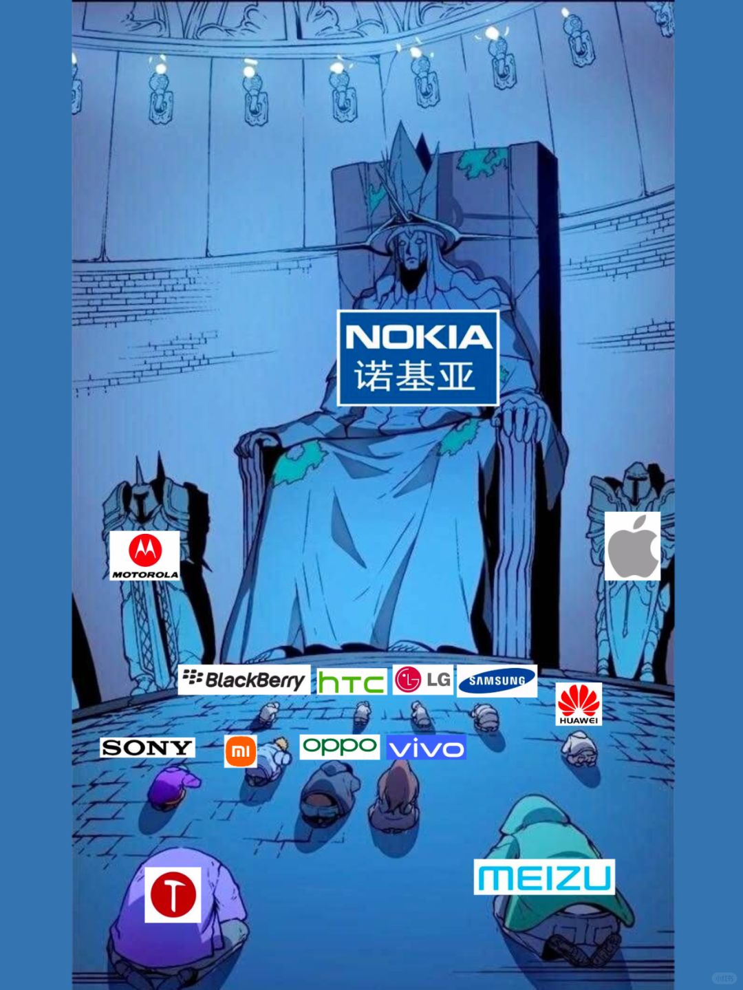 手机各品牌的历史地位