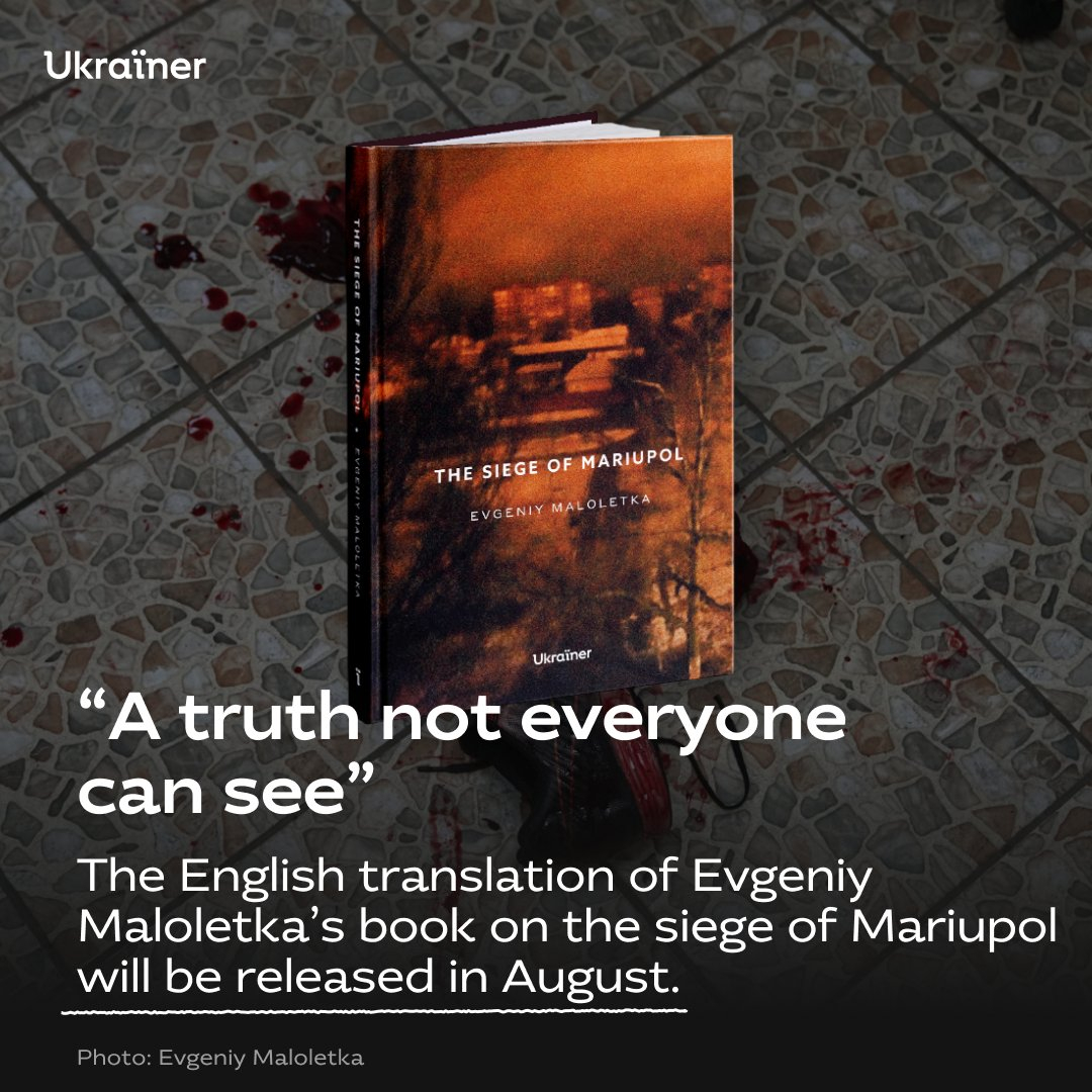 《马里乌波尔围城战》英文版，本书收录了摄影记者Evgeniy Maloletka