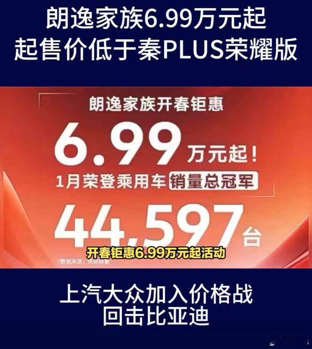 #比亚迪秦PLUS荣耀版首周订单23590辆#荣耀版首周喜提“开门红”后朗逸和轩