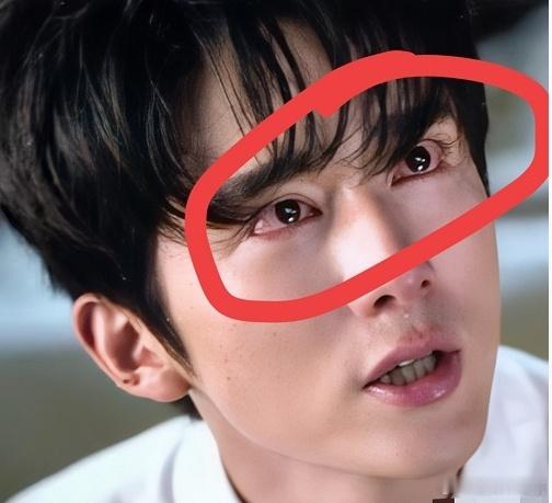 乍一看 我还以为“张新成”是滴了眼药水 可我哥却说 “张新成”每次哭戏，都是眼睛