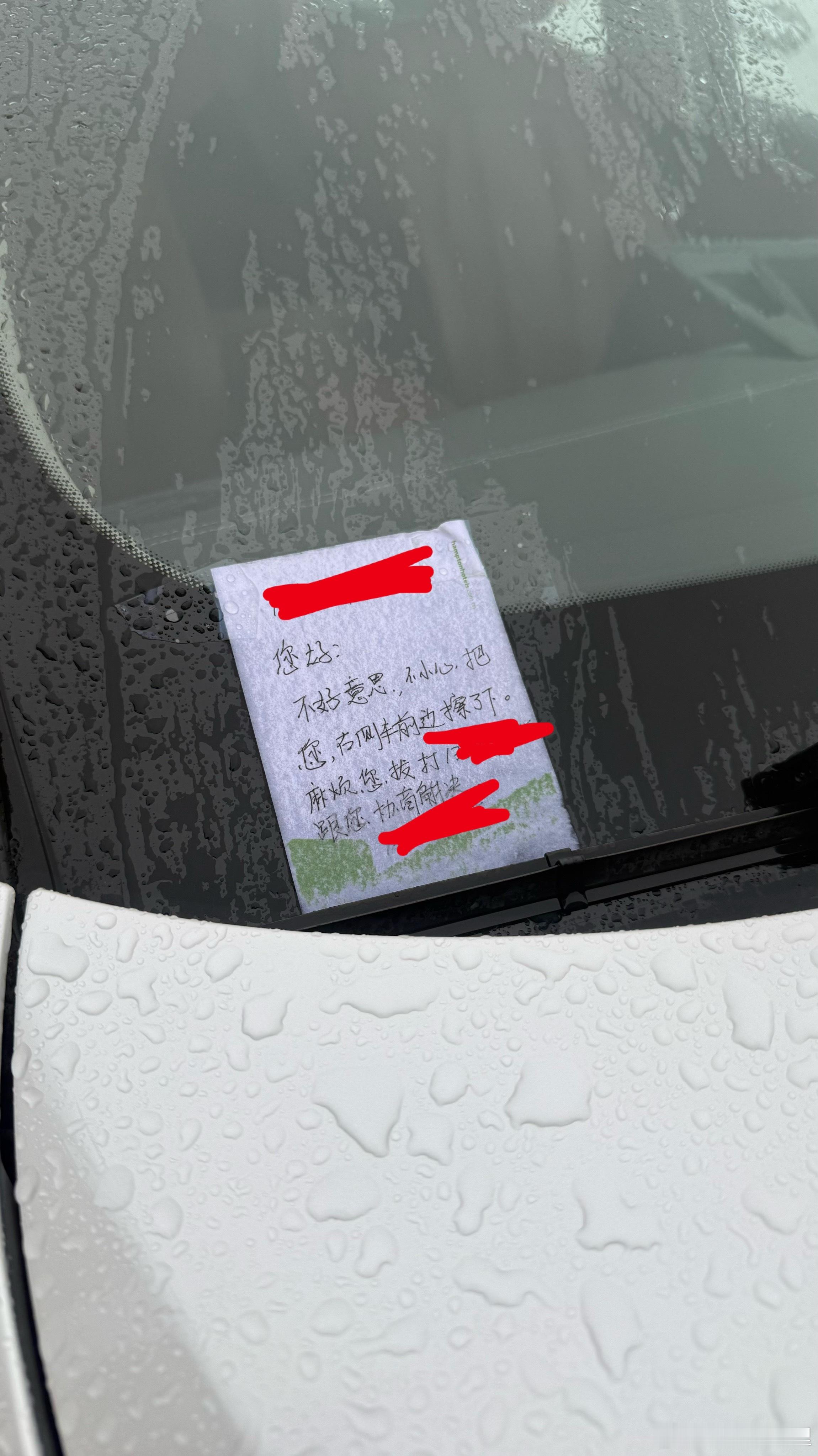 在大同万达停车，遇到好人了。 