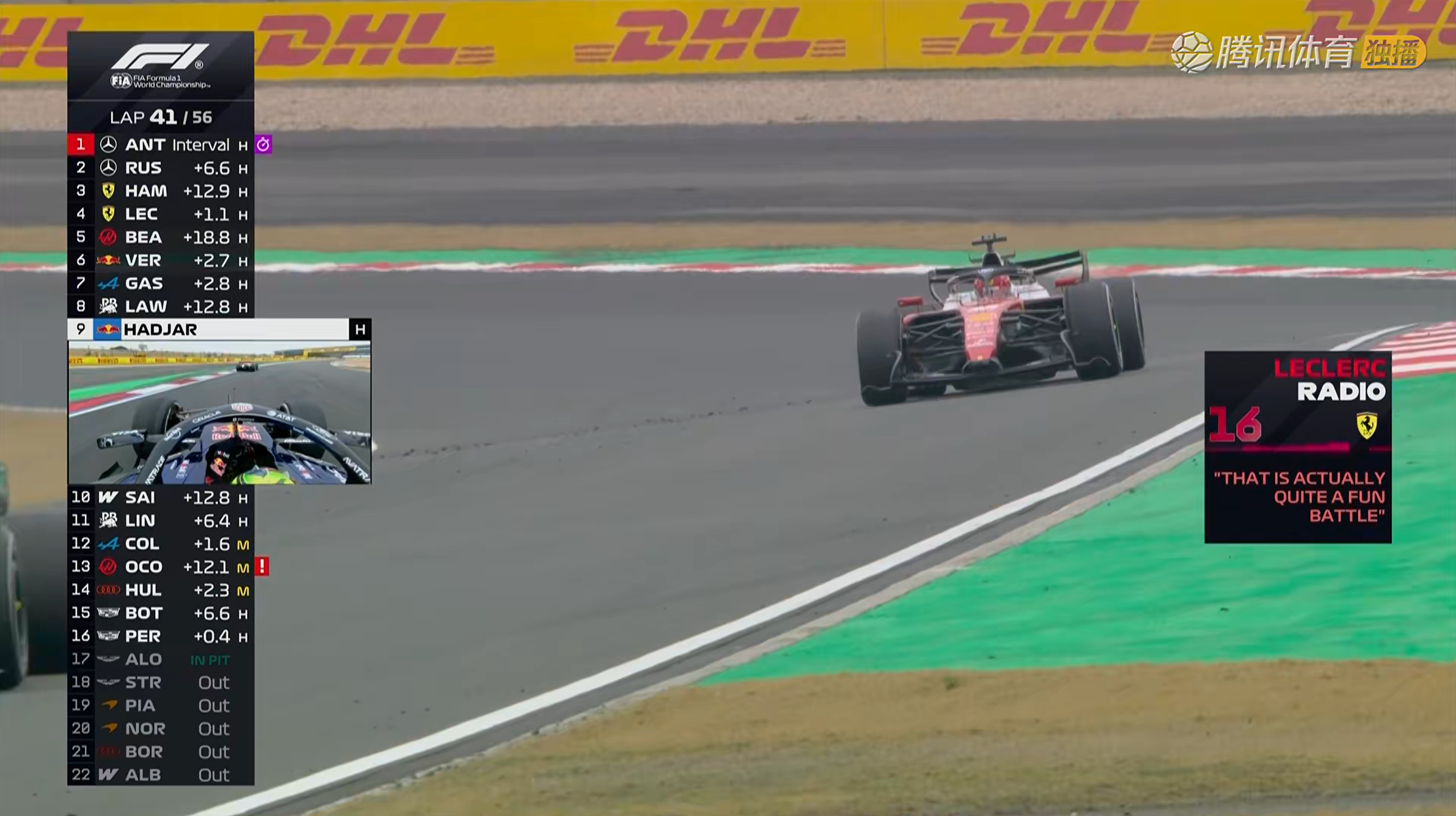 勒克莱尔：这真是一场相当有趣的缠斗。F12026F1中国大奖赛