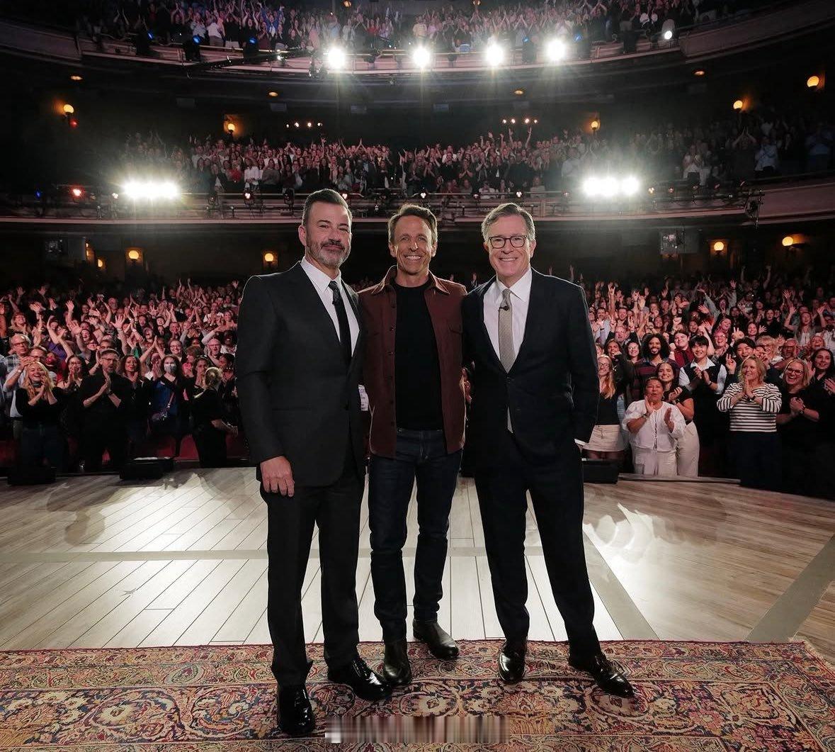 Jimmy Kimmel、Seth Meyers和Stephen Colbert