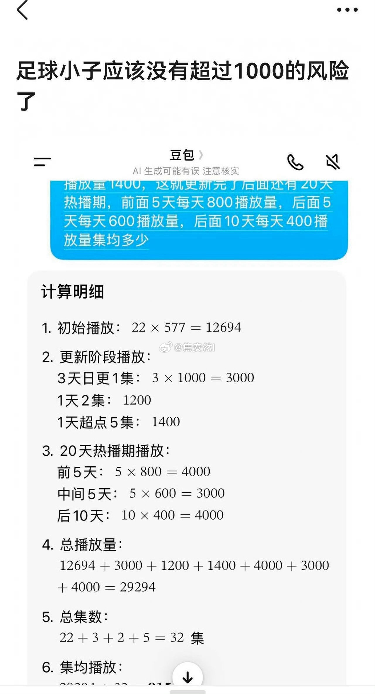 也就是说，虞书欣粉丝天天喊951意思是，新剧正在打951w集均保卫战 