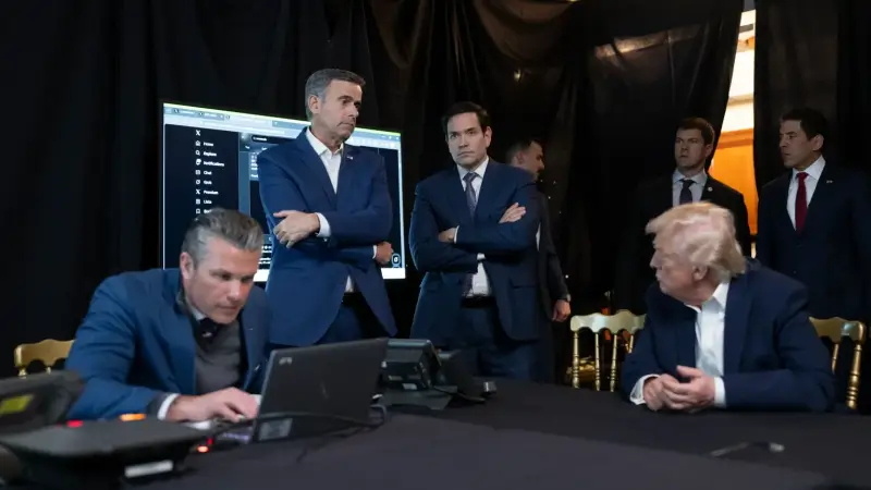 中东局势美伊以冲突 美国正在考虑将赫格塞思和卢比奥藏在哪里以躲避无人机袭击据《华