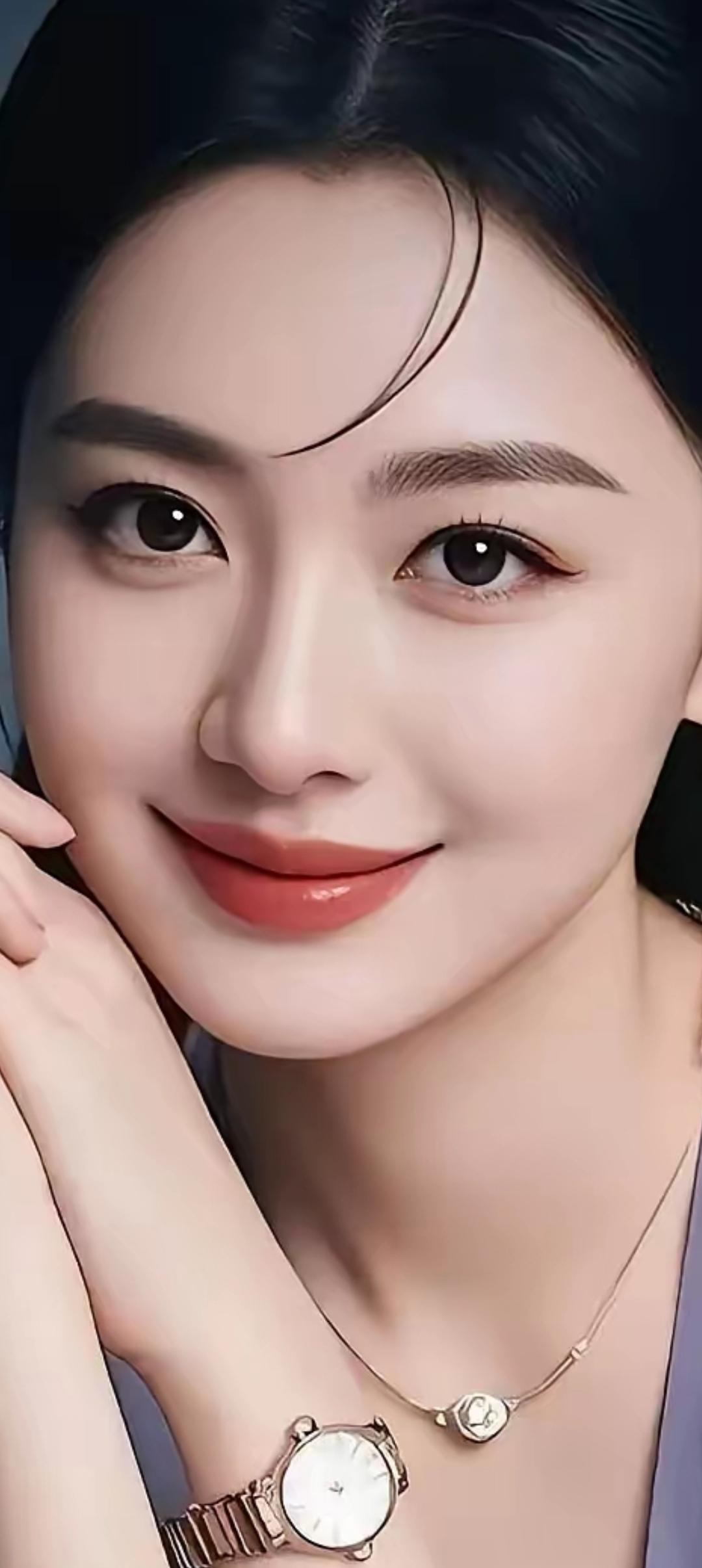 温柔甜美的微笑，精致的珠宝配饰，散发着优雅与自信的魅力。