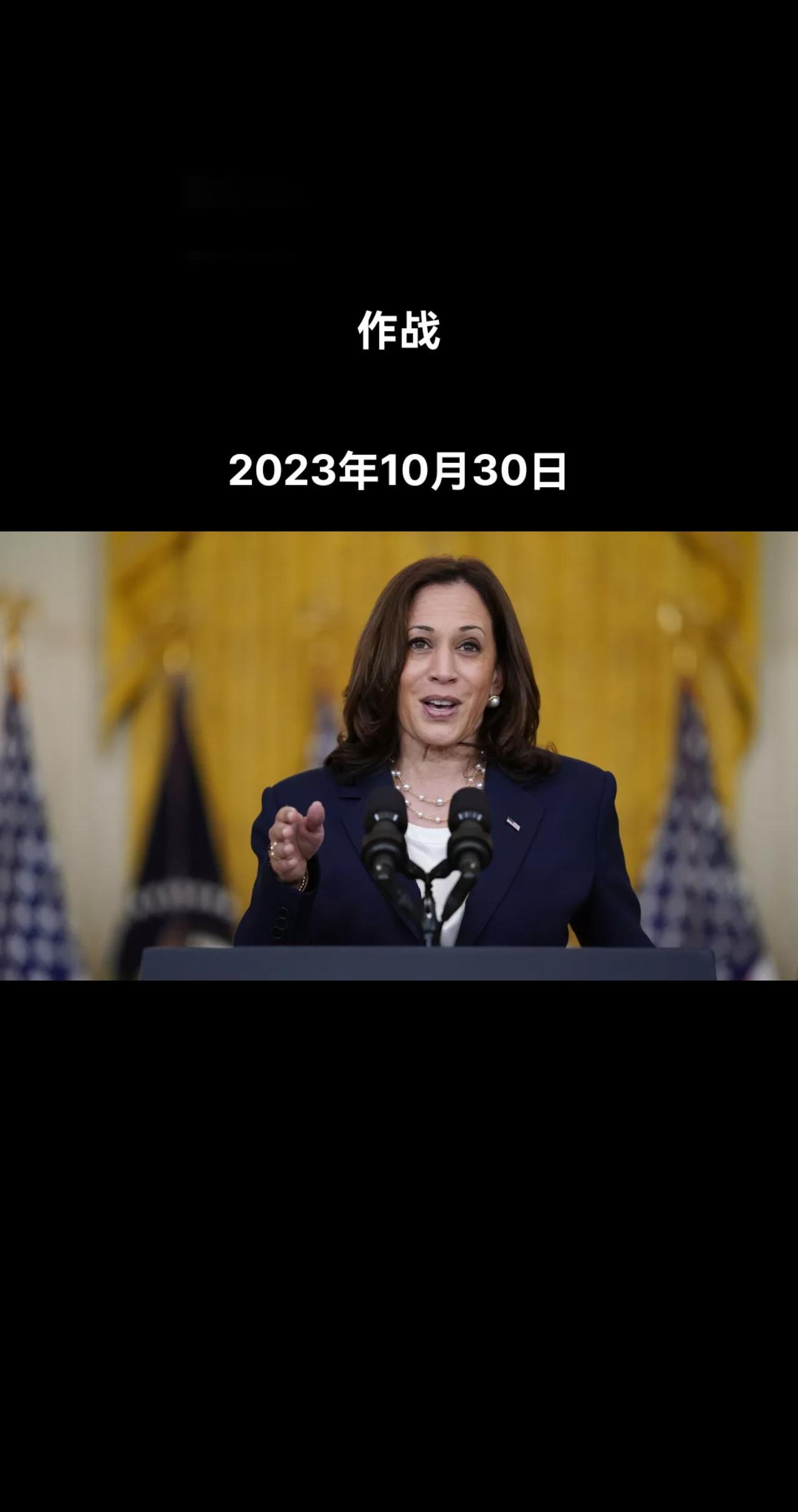 美国副总统卡玛拉·哈里斯表示，美国没有计划向以色列派兵参与加沙地带的战斗。

哈