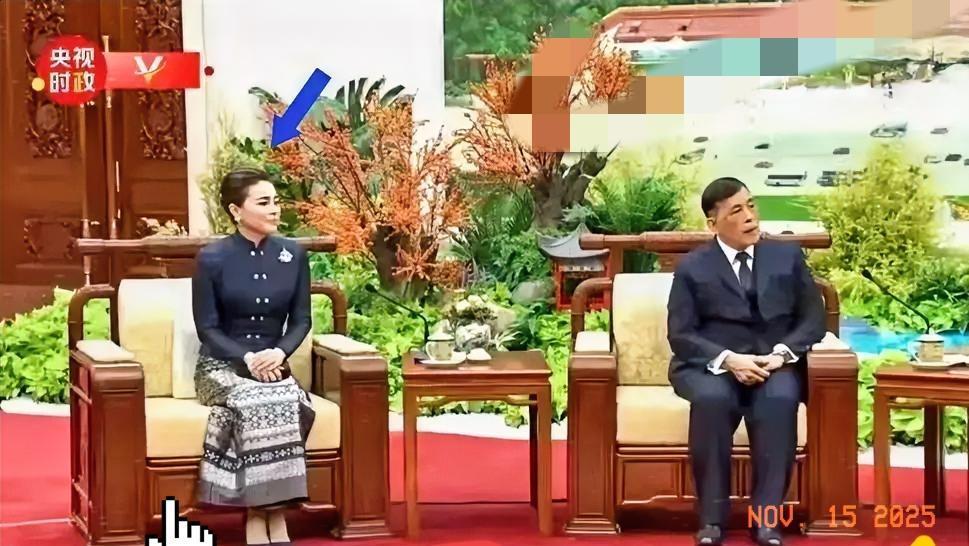 就在刚刚
 
泰国王室突然宣布了王后出席一次座谈的行程与画面。
 
画面里，持续