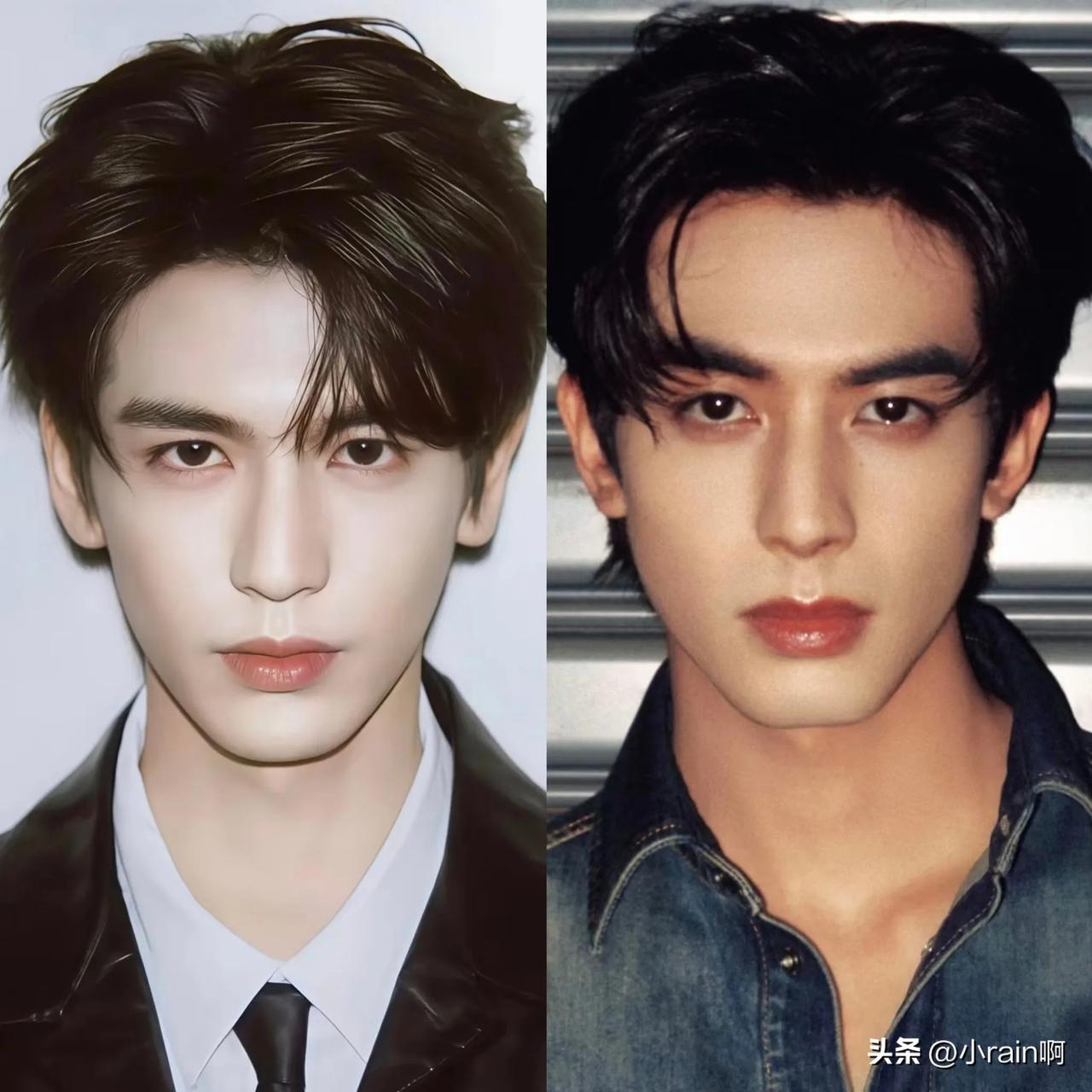 很多人说张凌赫和宋威龙很像，但是张凌赫更帅脸更高级一些。
最近张凌赫凭借热播剧逐