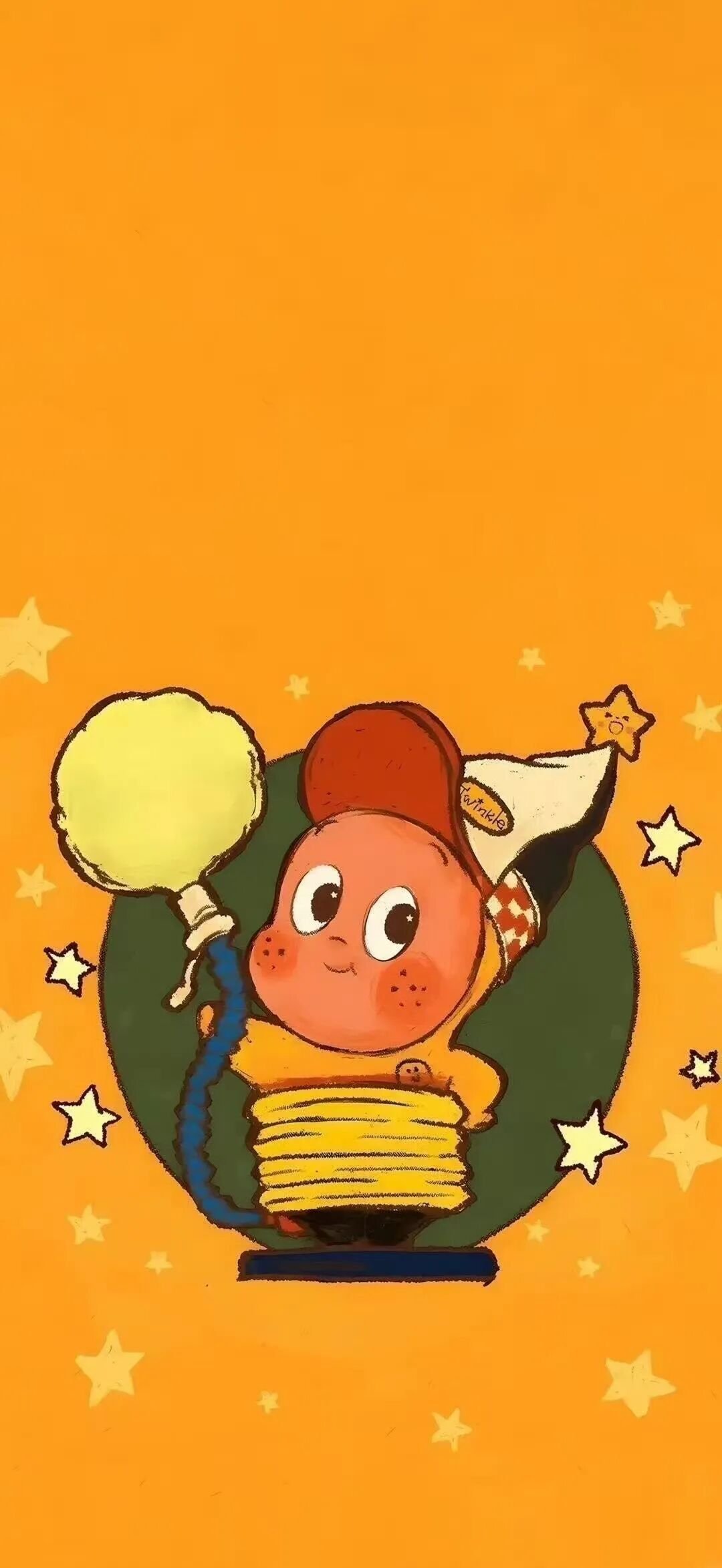 星星人壁纸｜可爱壁纸｜谁不喜欢星星人｜根本就是把我萌晕了｜彩色壁纸｜手机壁纸  