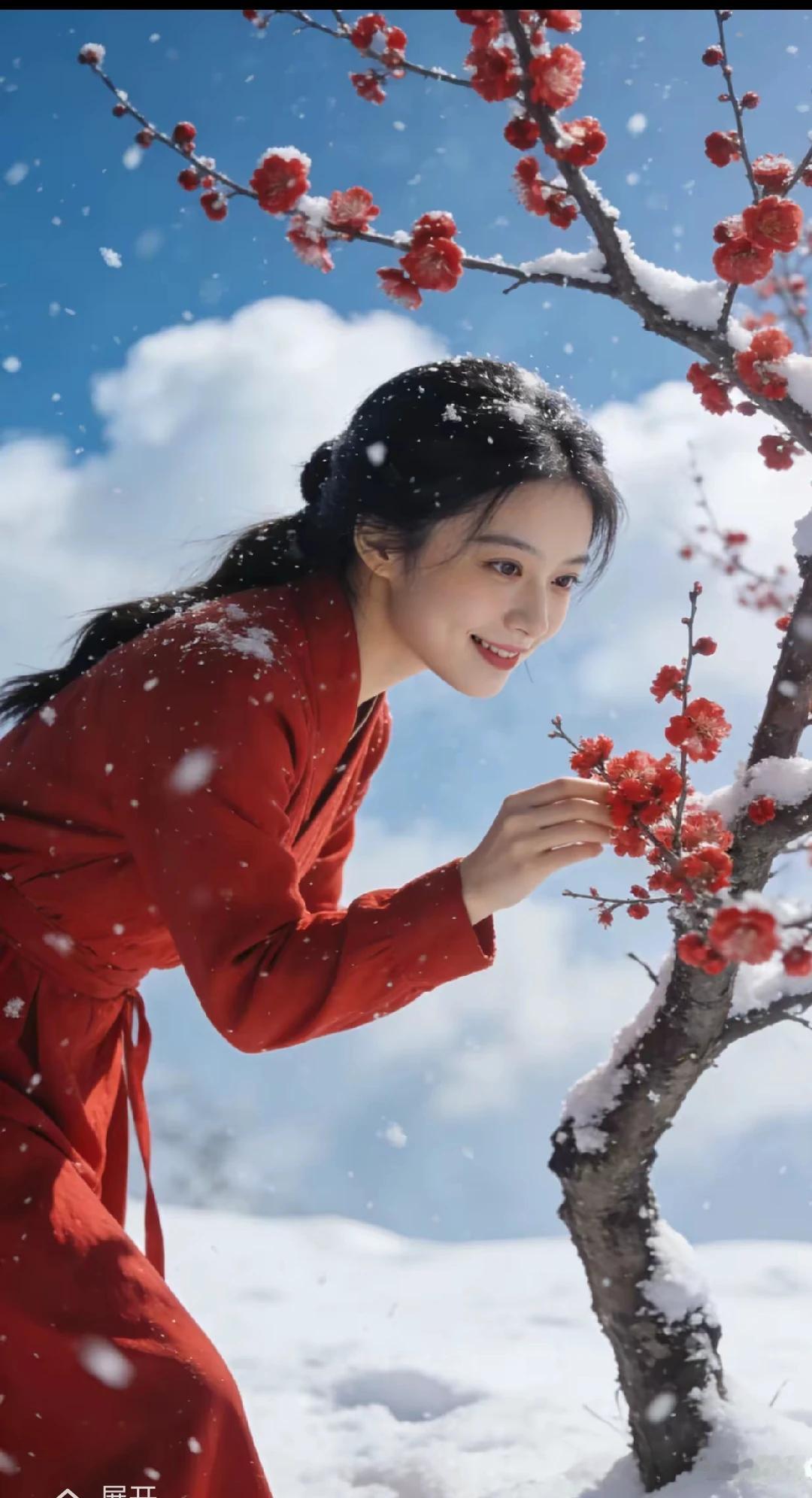 七绝•香雪
 寒风卷雪覆西厢，
天地苍茫一色霜。
庭外横枝凝冷玉，
梅花凌寒送暗