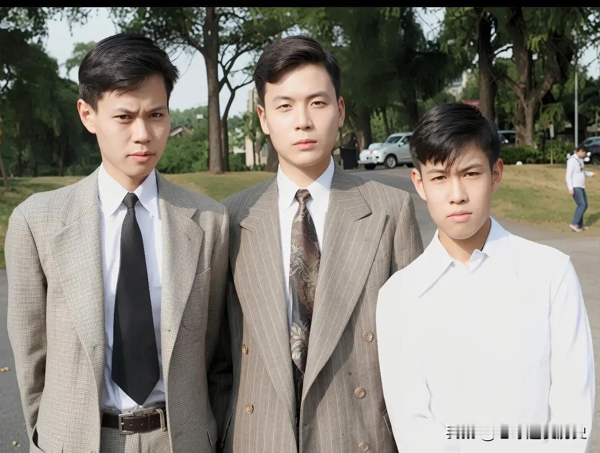 这张照片拍摄于1949年夏天的芝加哥大学校园，从左至右依次是杨振宁、邓稼先、杨振