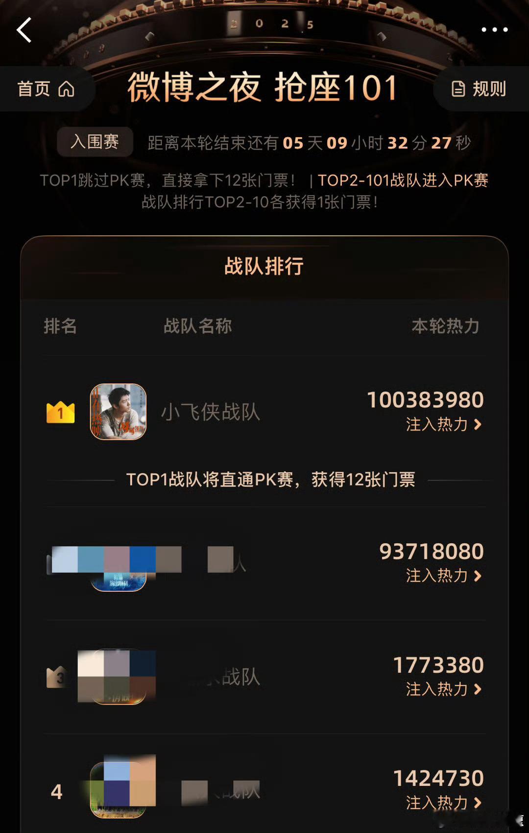 肖战家微博之夜战队热度已经破亿了好牛啊微博之夜抢座101微博之夜