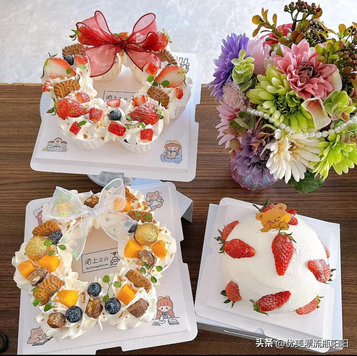 春日生活打卡季水果蛋糕好吃不贵，想吃你就来哟！[呲牙]