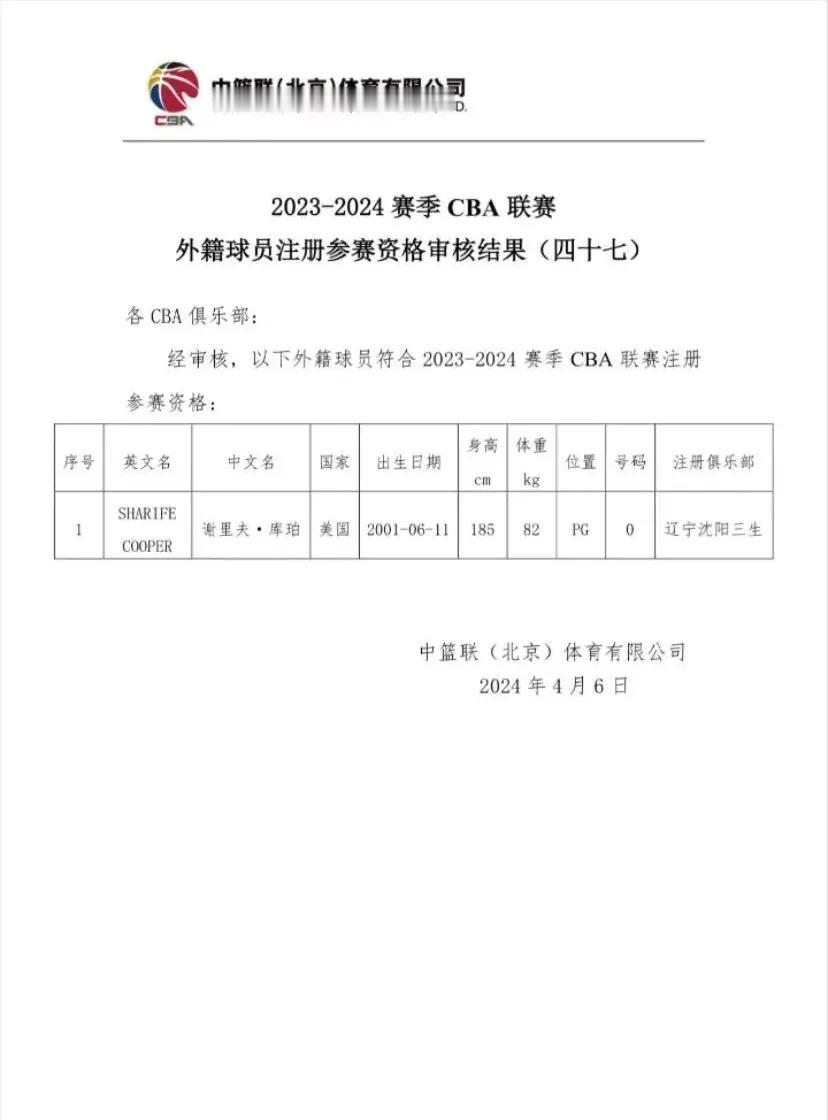 辽篮所有球迷可以安心了！库铂已经完成了信息注册，今天晚上就有机会在赛场上看到他了
