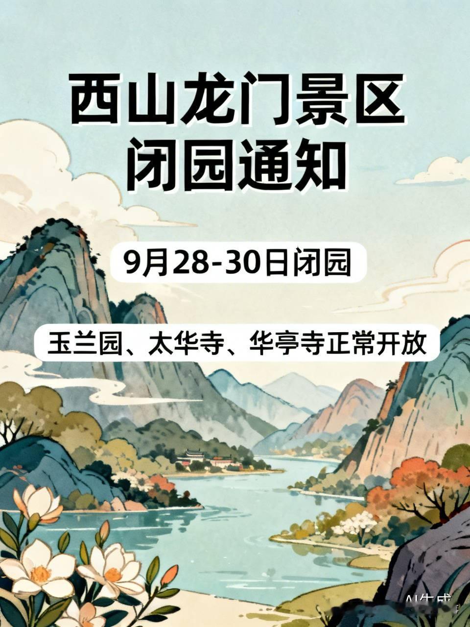 📢打算国庆前冲昆明西山龙门的朋友先停步，刚刷到景区26号发的通知，9月28到3