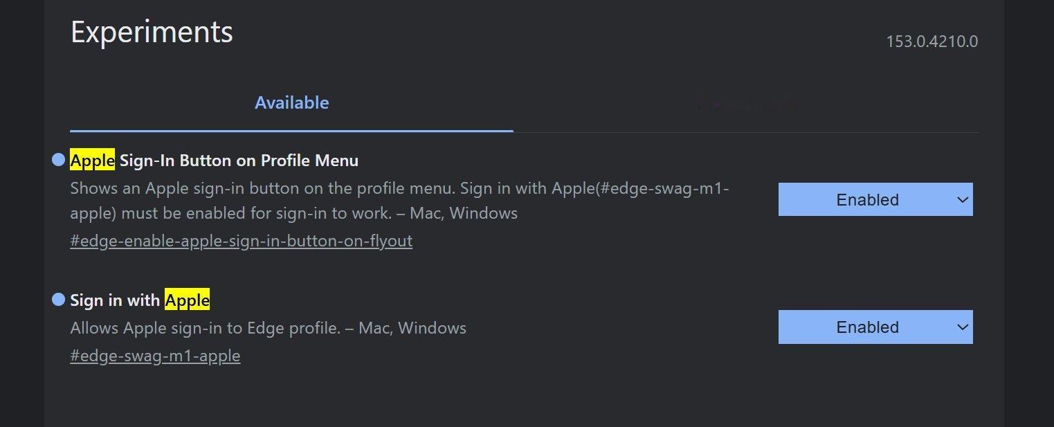【Microsoft Edge 浏览器将获得 Apple 帐户登录支持】Micr