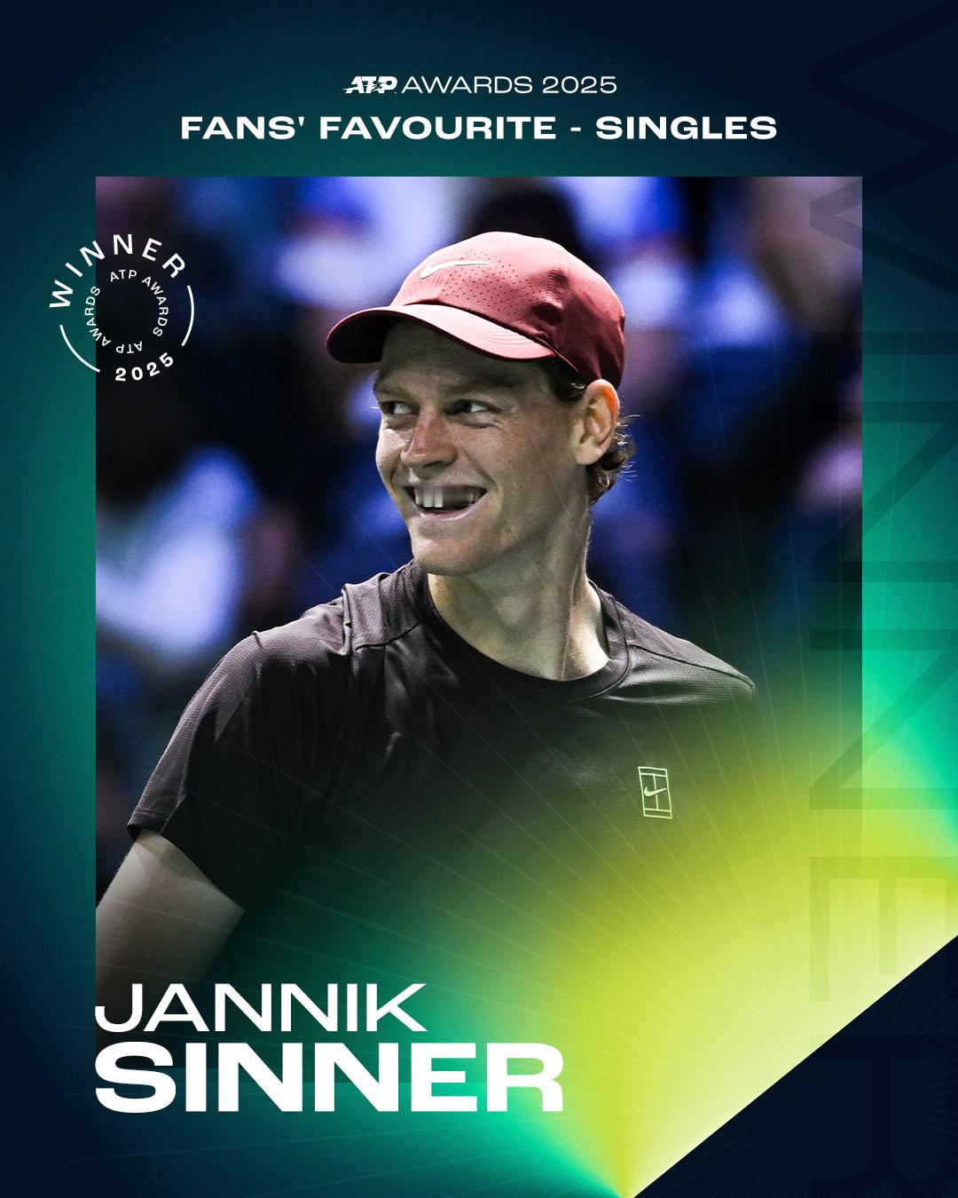 网球talking大会 | ATP年度大奖 2025年ATP年度大奖继续公布🔥