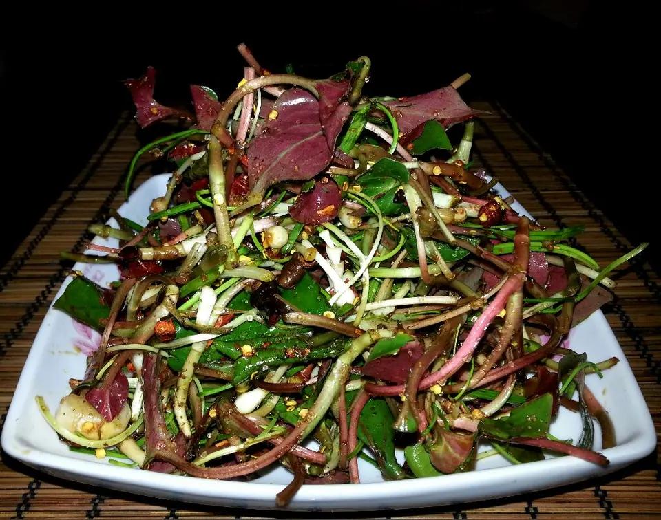 在贵州的山上、林间地头，随便转一转，就能偶遇一丛丛野生野长的野葱，长得郁郁葱葱特