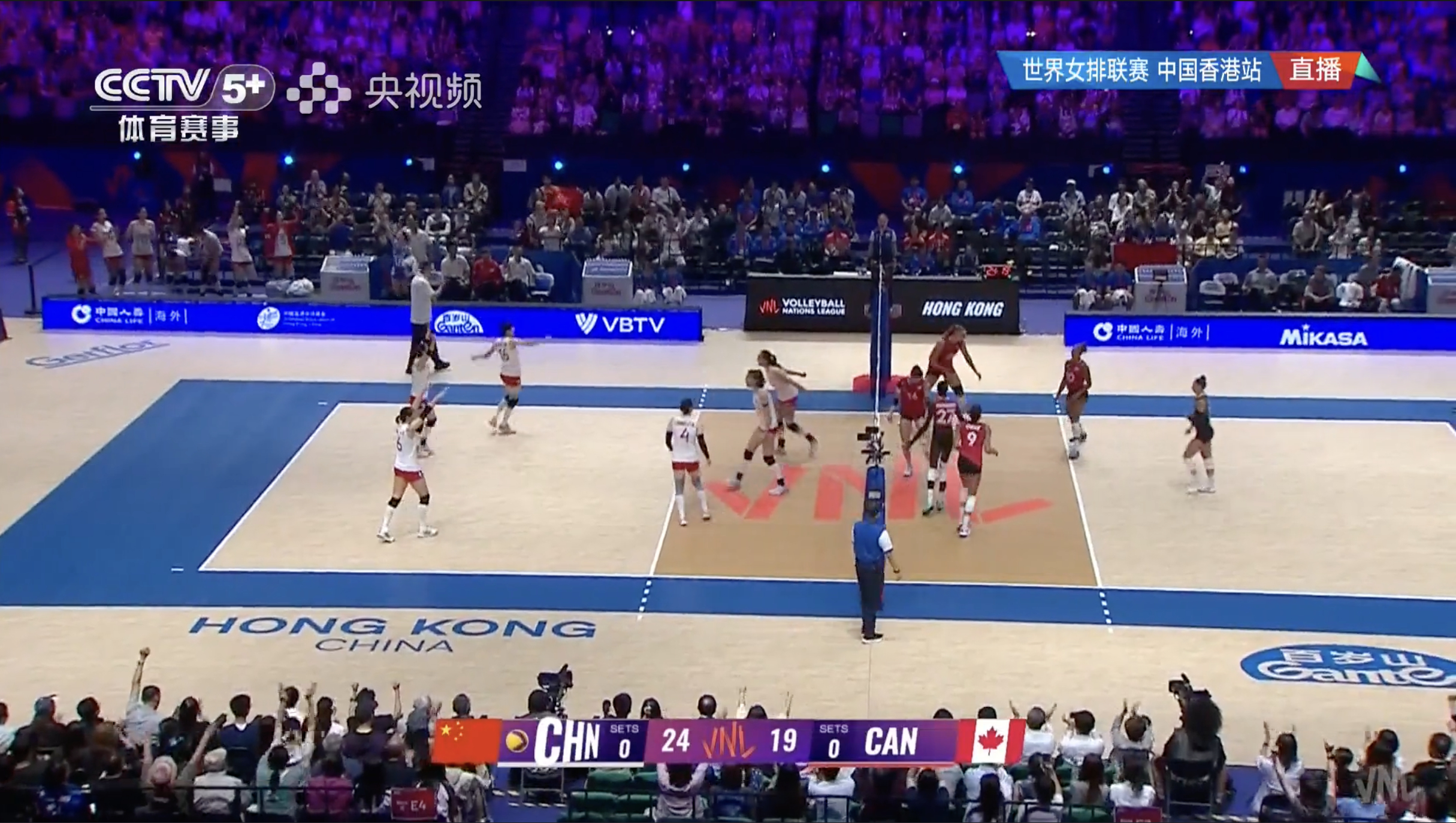 中国女排🇨🇳 1-0 🇨🇦加拿大女排【25-19】中国女排vs加拿大女排