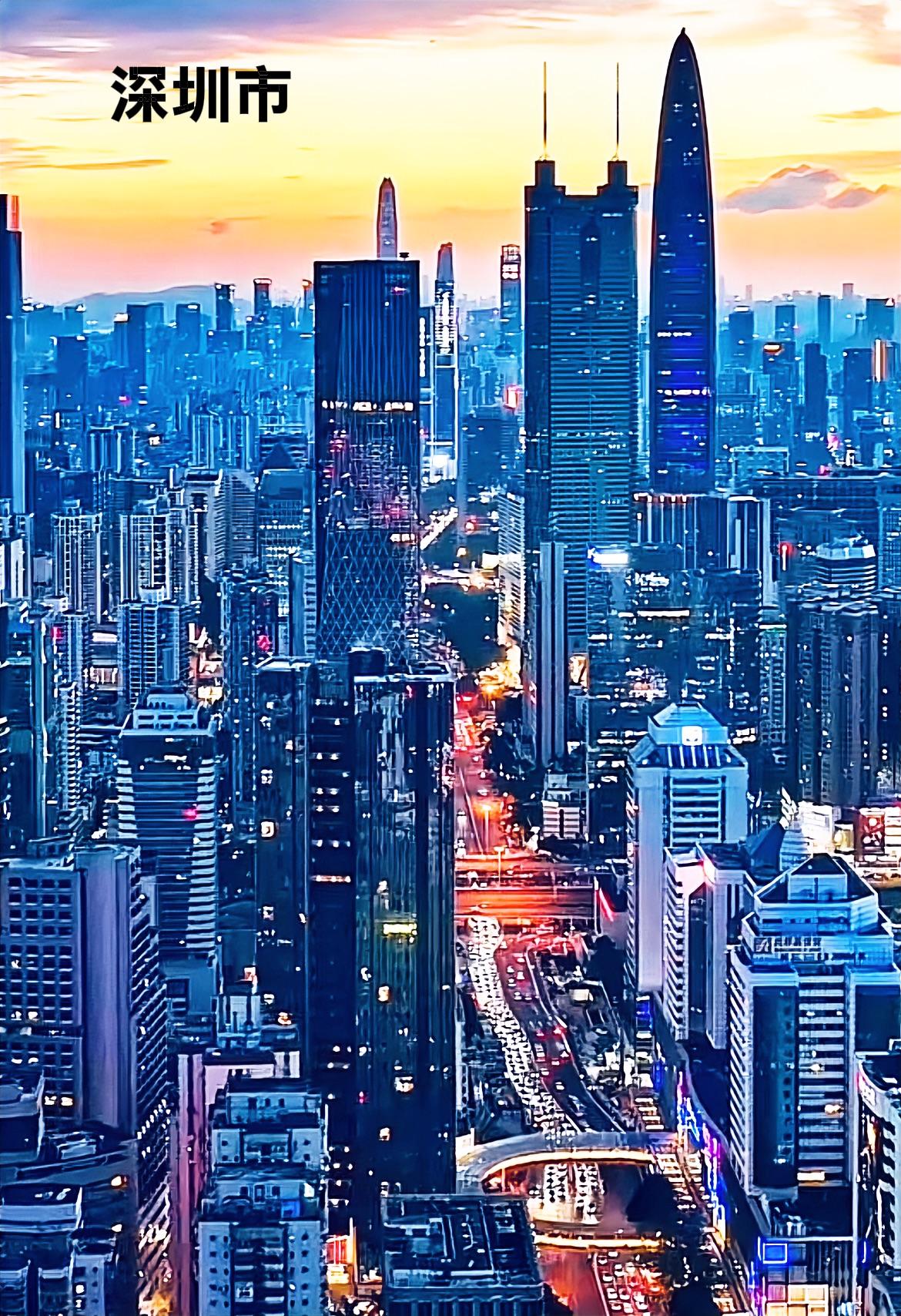 一张图片上的深圳市，就能吊打国内大部分有实力的城市，尤其是像南京，天津，成都和重