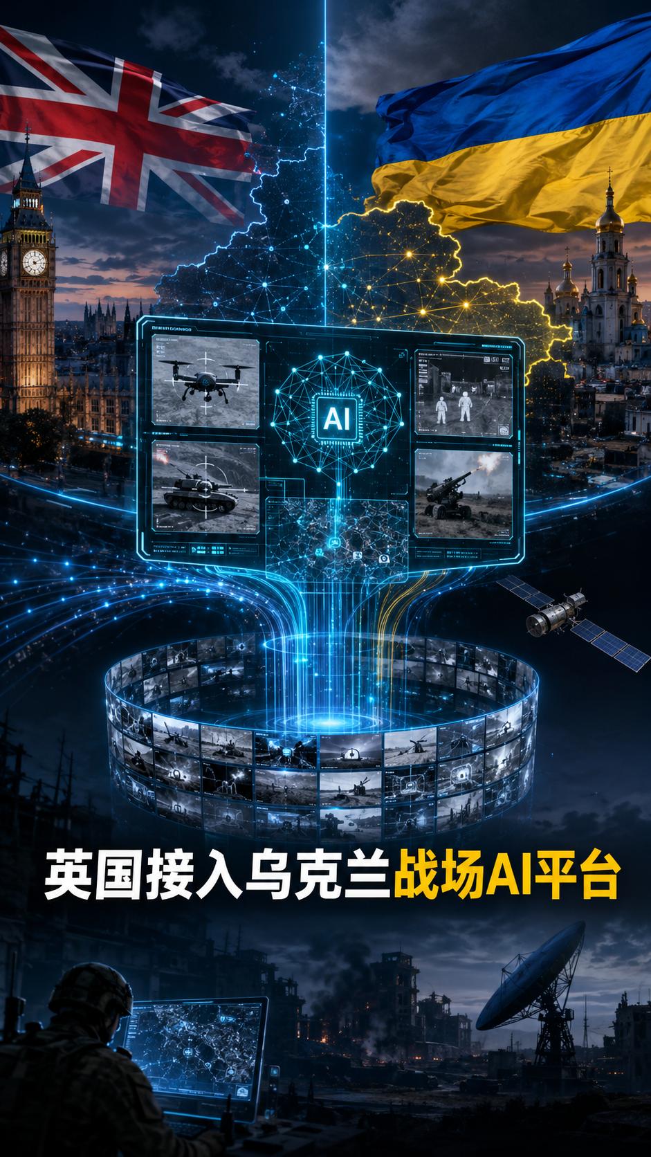 英国获准接入乌克兰战场AI平台，500万帧真实数据成了关键筹码

英国和乌克兰刚