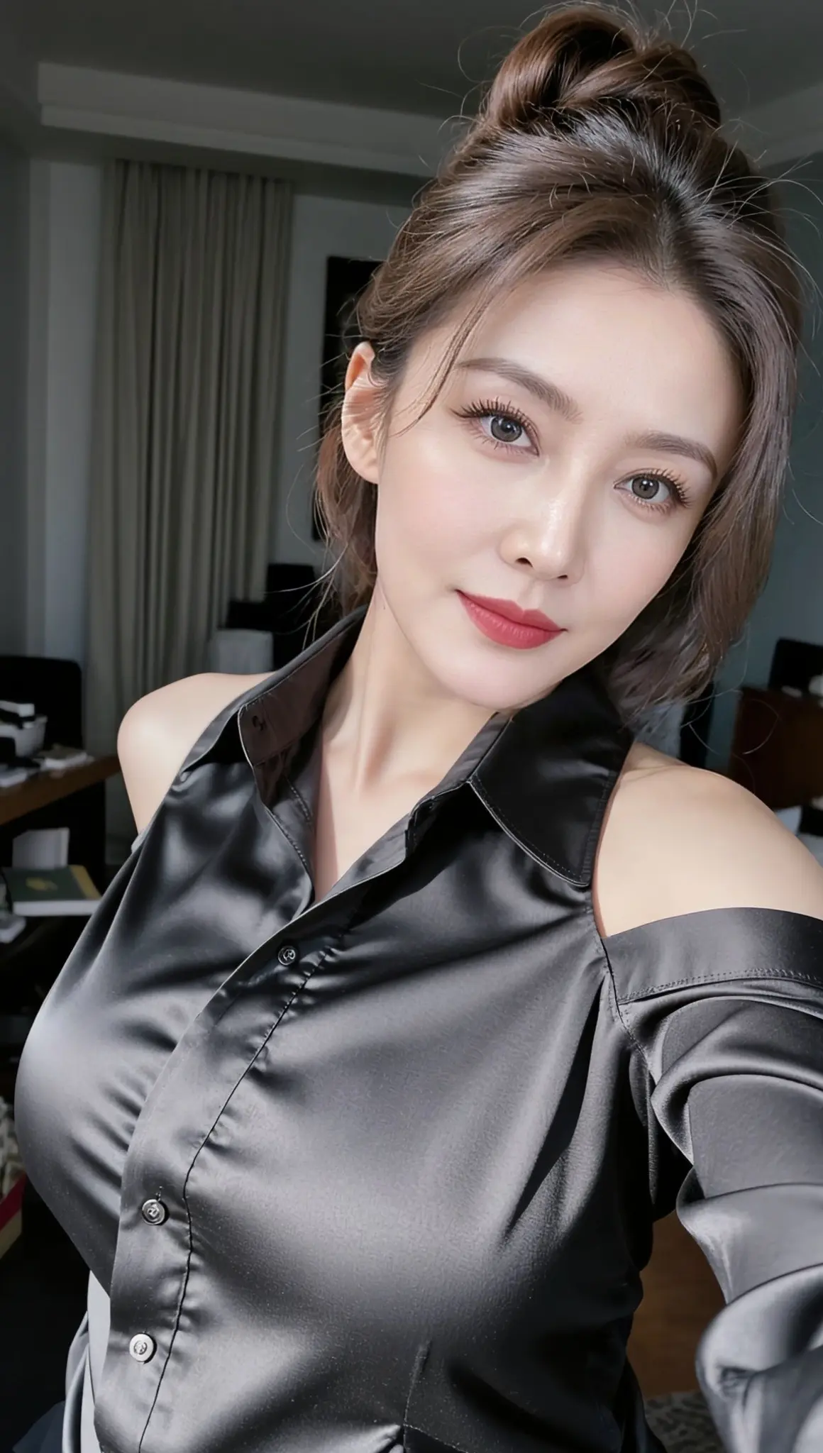 AI露肩自拍风 ai创作