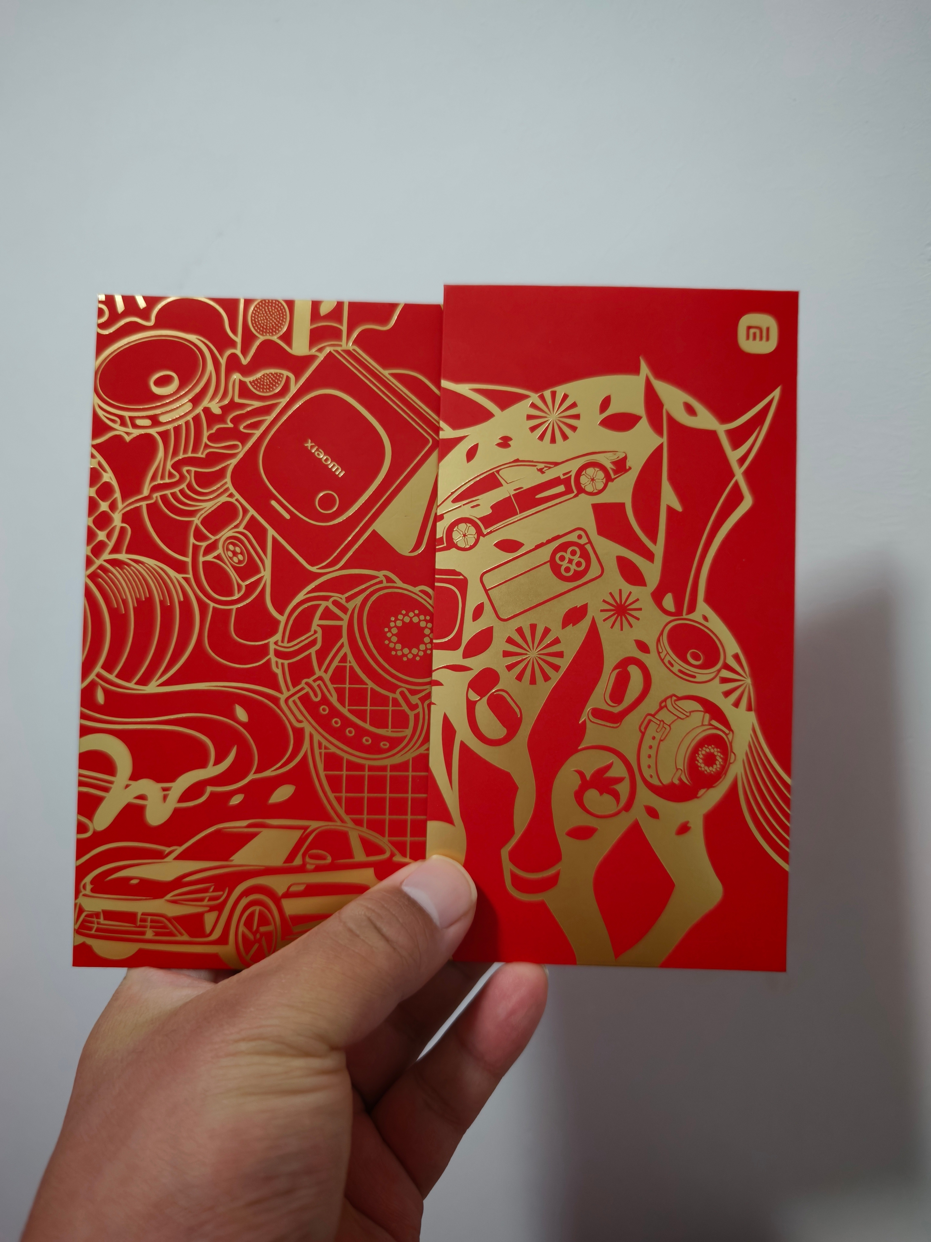 我们公司没有开工红包，晒一下用小米礼盒红包装的压岁钱吧（2000） 