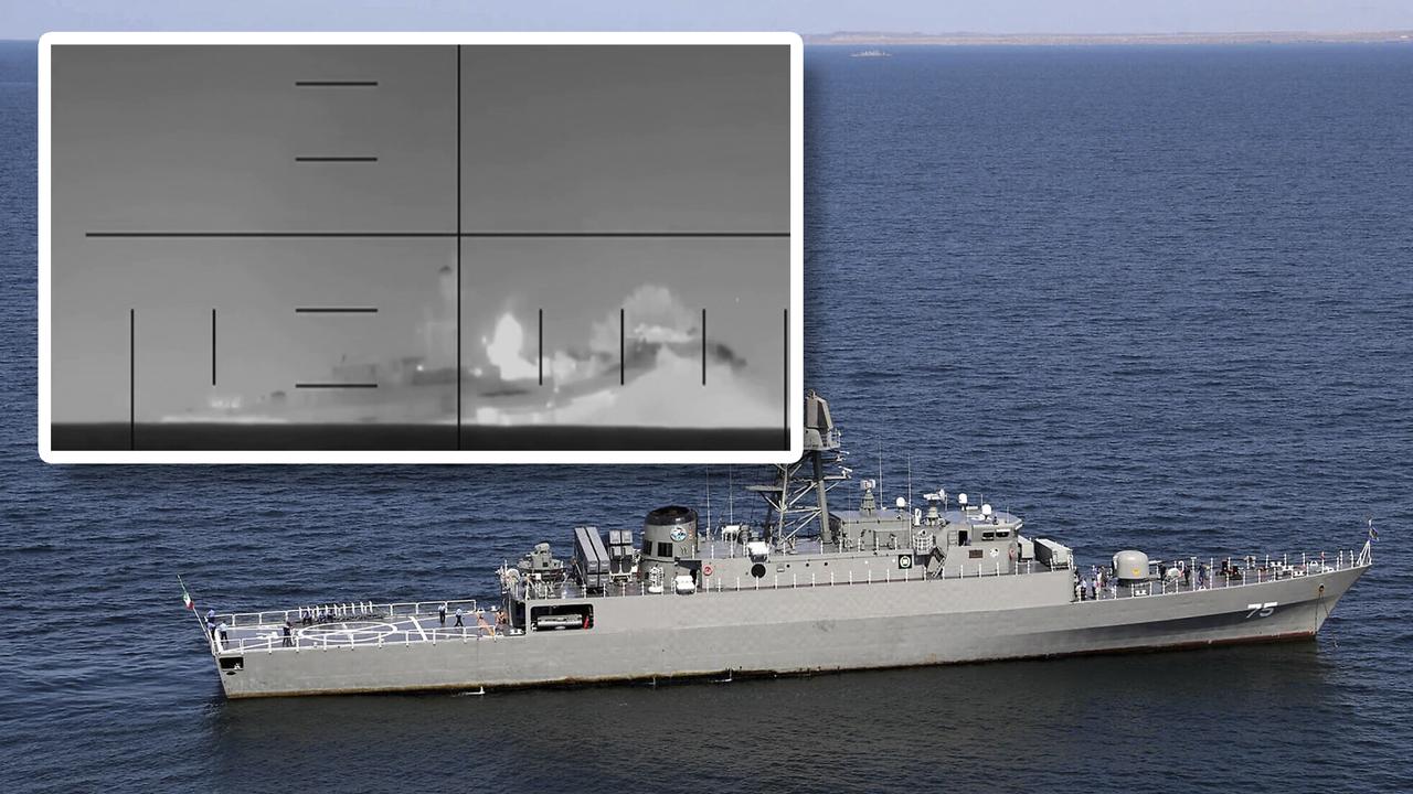 伊朗海军“德纳”号（IRIS Dena）导弹护卫舰，在印度洋斯里兰卡海域被美国海