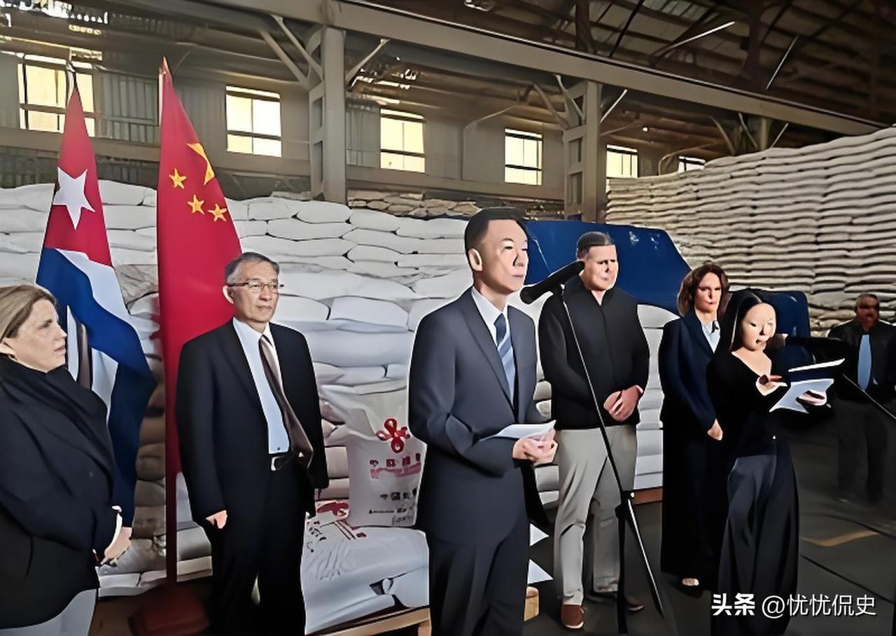 米袋子一撕开，古巴人哭了。不是因为饿，是没想到这米来得这么烫手。委内瑞拉那边刚掐