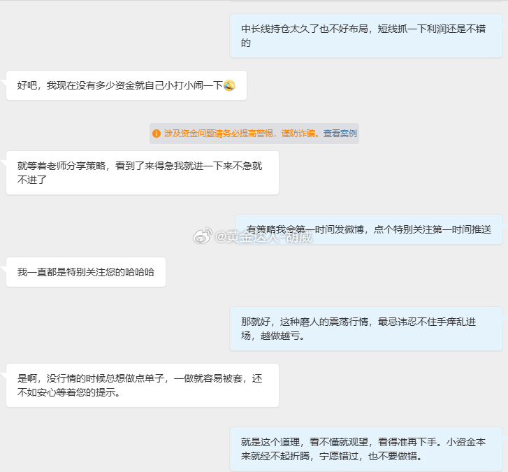 [震荡行情的核心是管住手]黄金持续窄幅震荡，行情不上不下十分磨人，不少散户盯盘时