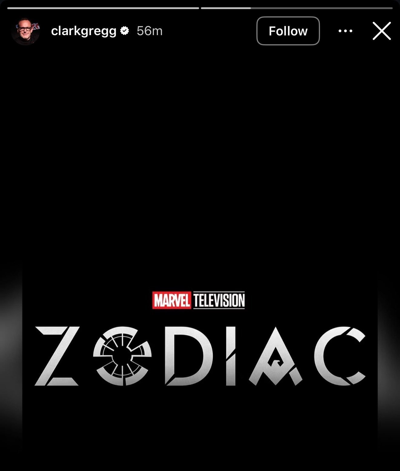 克拉克·格雷格在Instagram Story分享了《Zodiac》的Logo，