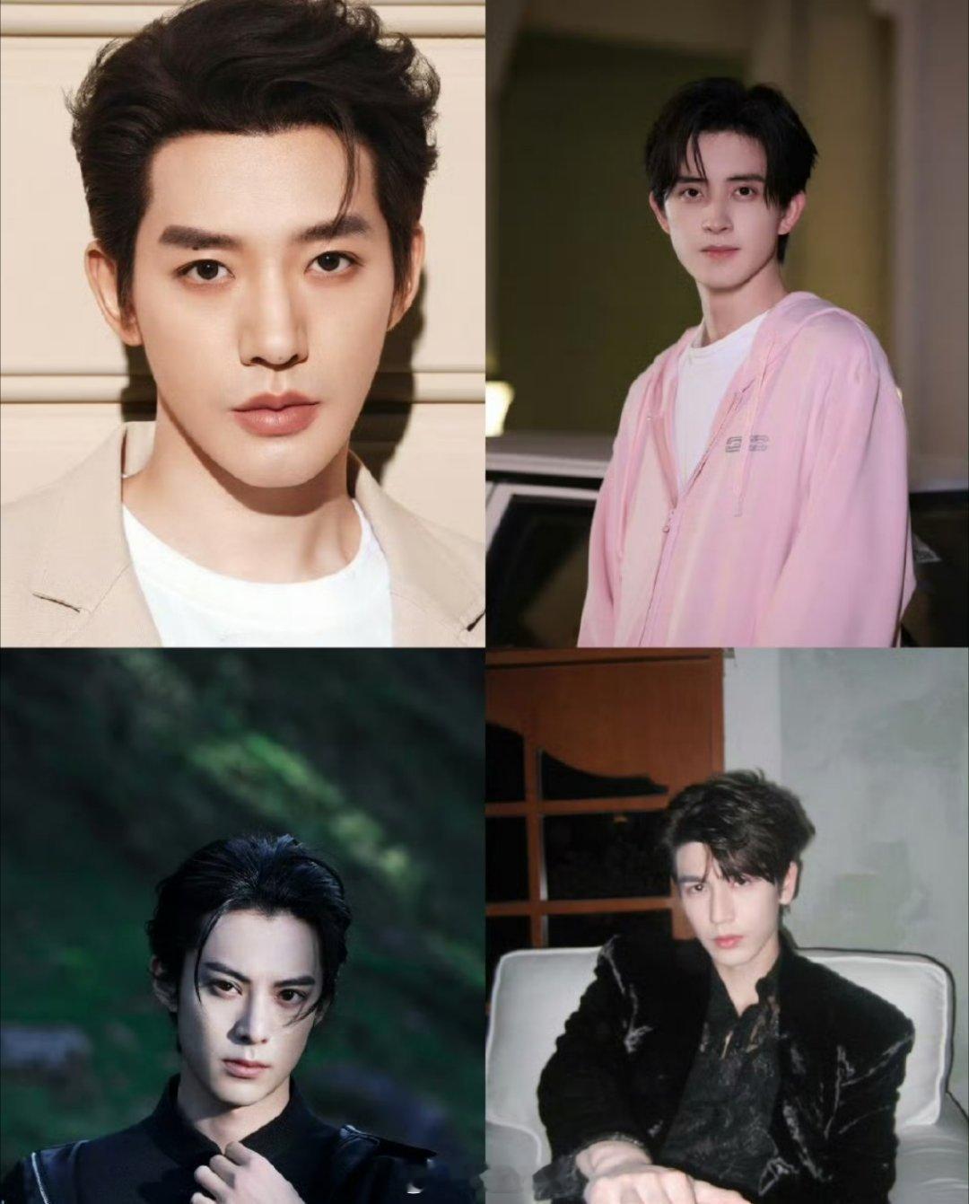 网友评选内娱四大神颜：邓为、敖瑞鹏、王鹤棣、张凌赫 