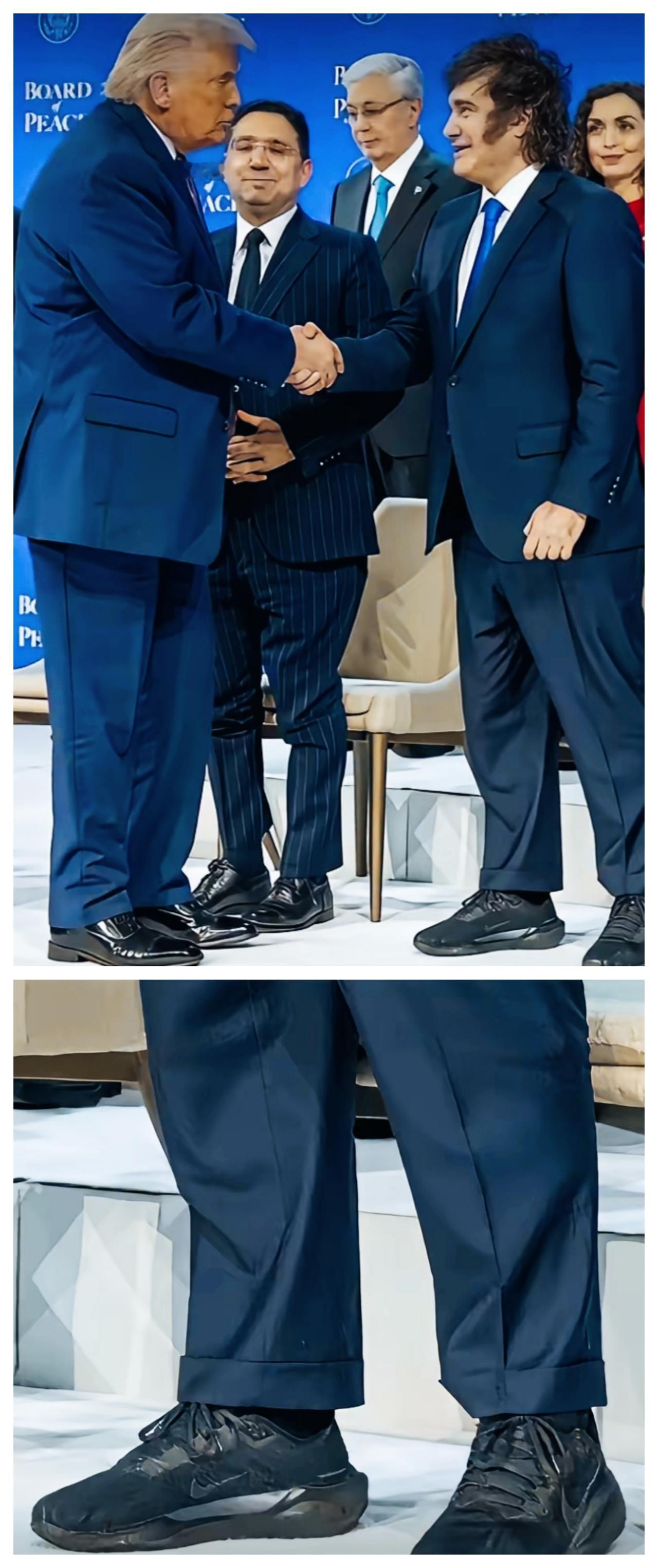 米莱不仅发型有个性，穿着搭配也个性十足啊！
米莱真是怎么舒服怎么穿啊！
运动鞋和