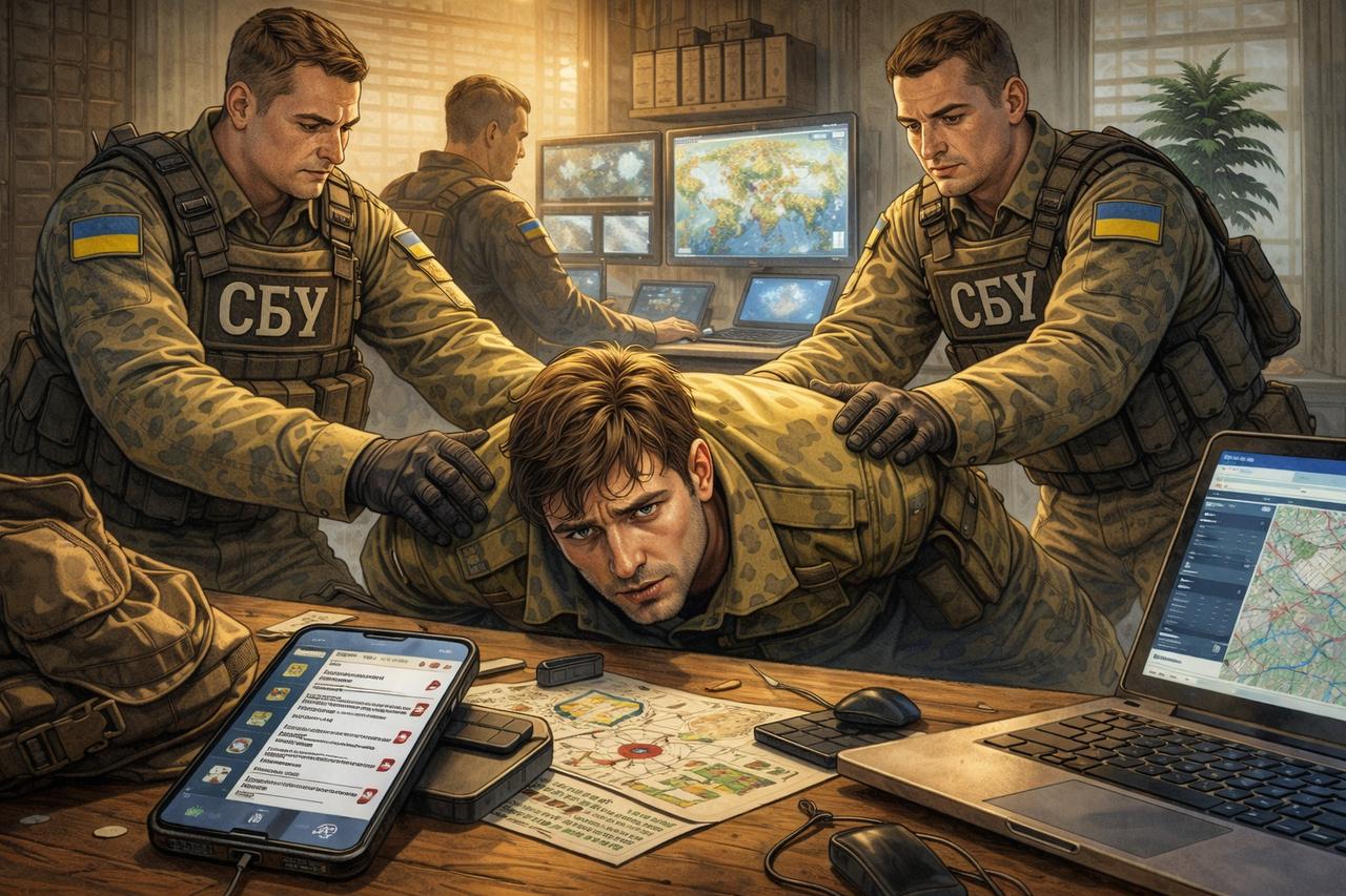 乌克兰国家安全局新闻中心1月6日发布消息称，抓到一个藏在乌军队伍里的内鬼。
事情