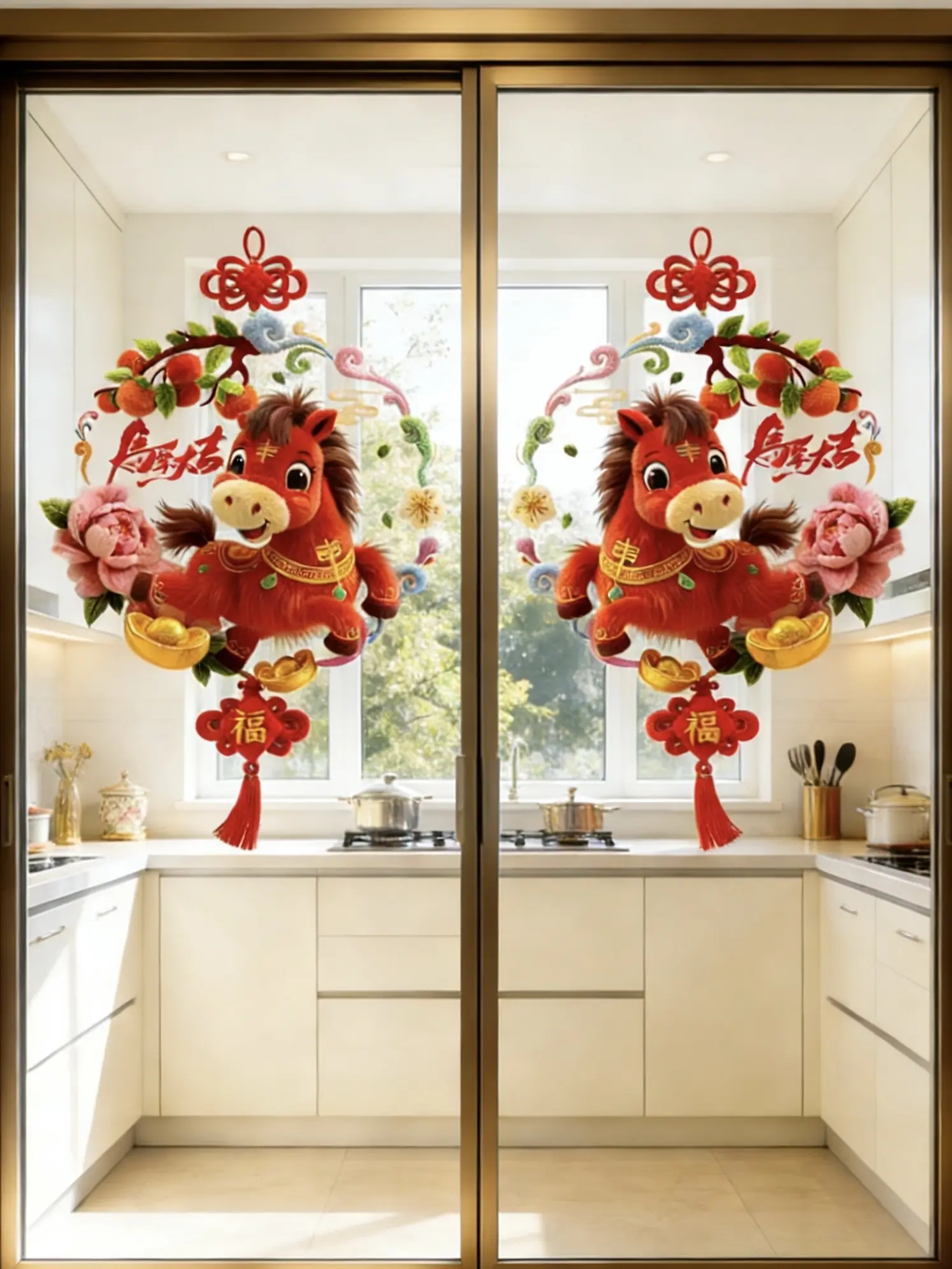 窗花 窗花贴 新年氛围感 马年大吉 家居好物